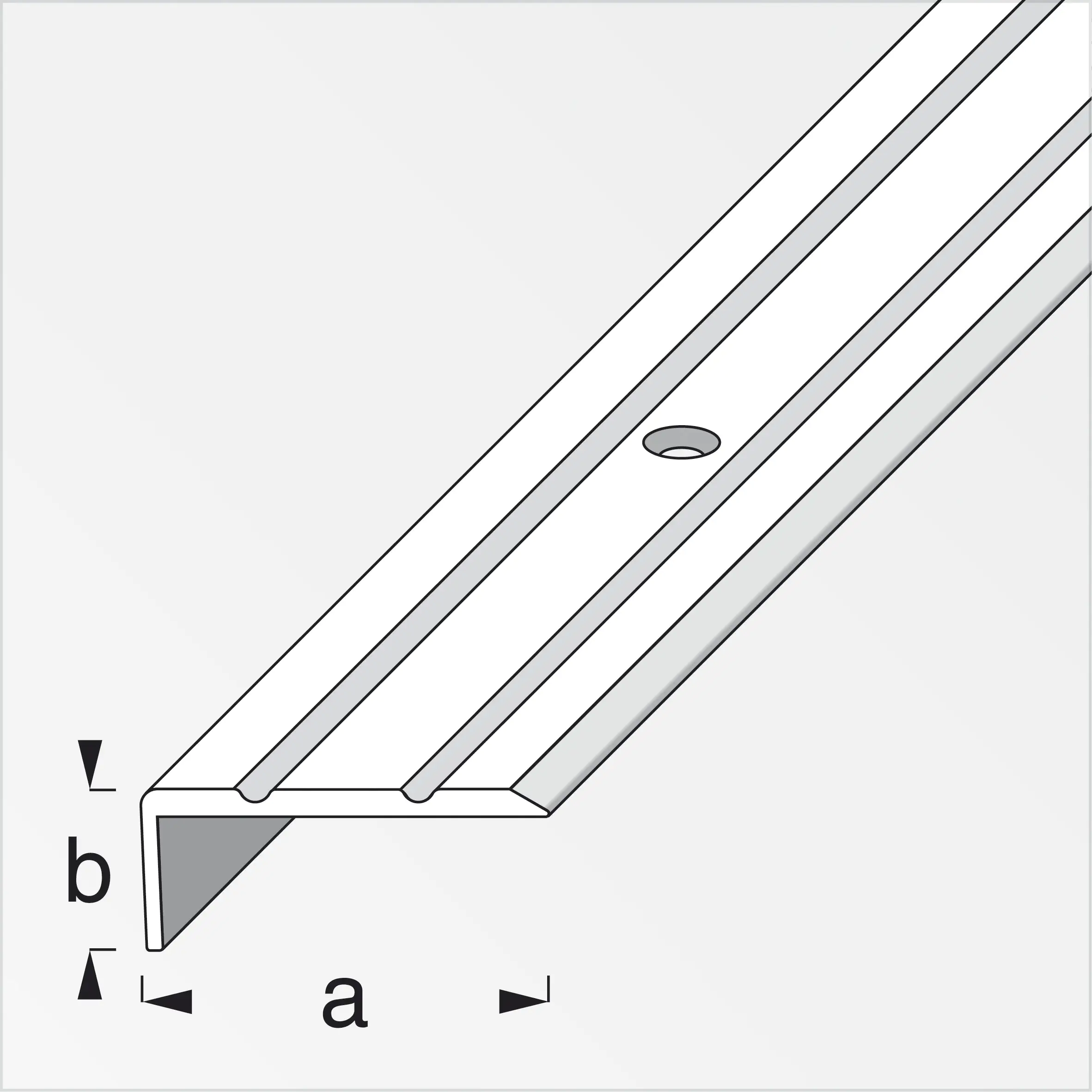 alfer Abschlussprofil 1 m, 25 x 10 mm Aluminium eloxiert messing alfer Abschlussprofil 1 m, 25 x 10 mm Aluminium eloxiert messing