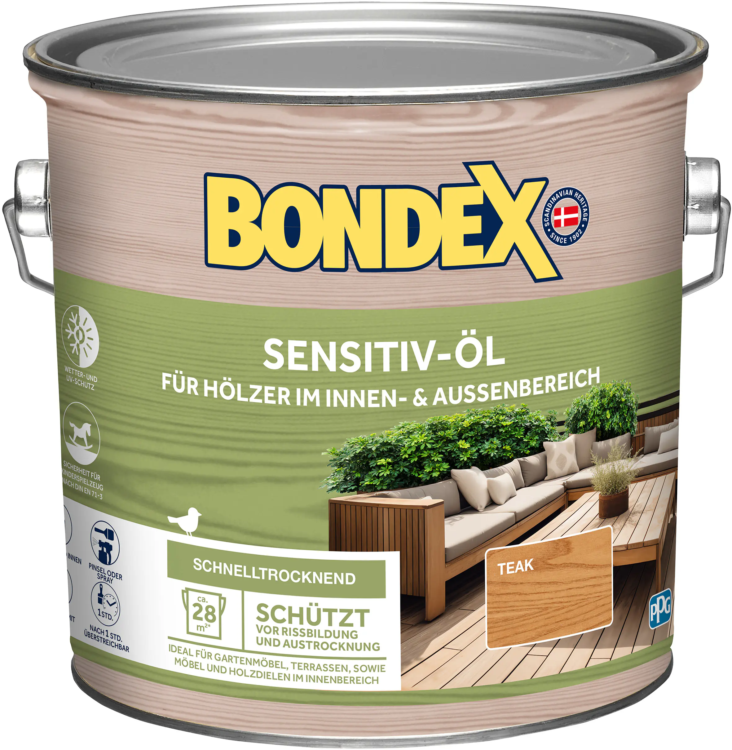 Bondex Wetterschutzöl 2,5 L teak