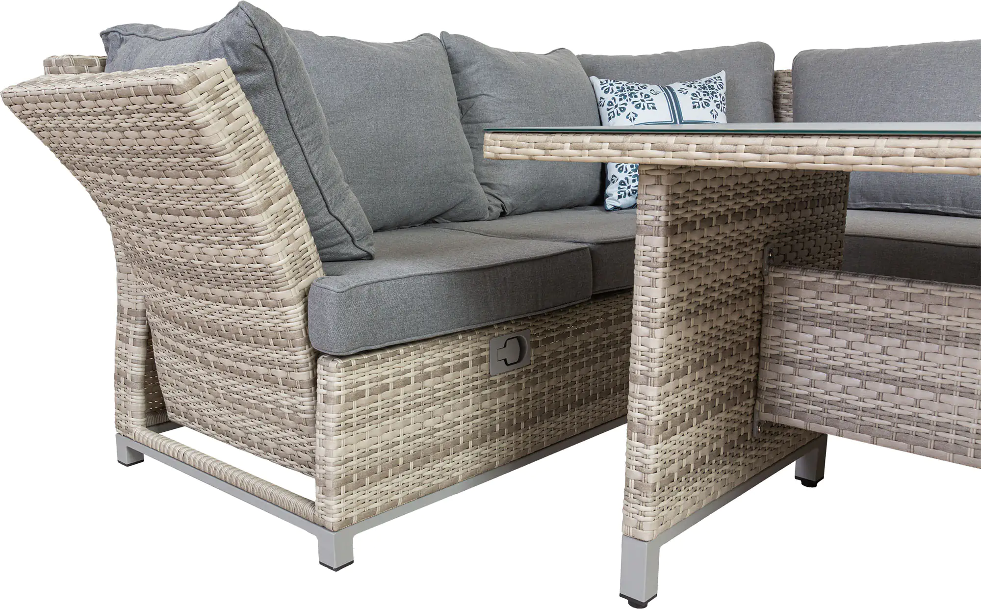 Primaster Dining Lounge Möbelset Tulum inkl. All-Wetter Kissen, 3-in-1 Primaster Dining Lounge Möbelset Tulum inkl. All-Wetter Kissen, 3-in-1