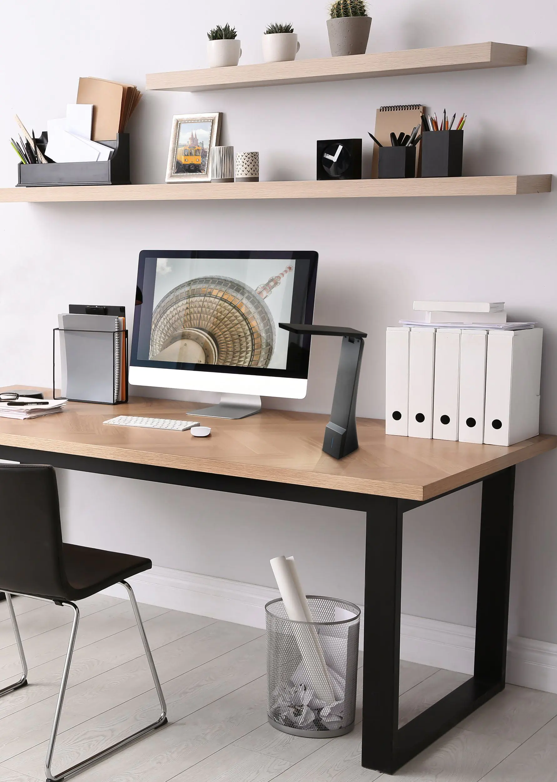 Eglo LED Tischleuchte La Seca schwarz 26 x 5 x 20 cm 