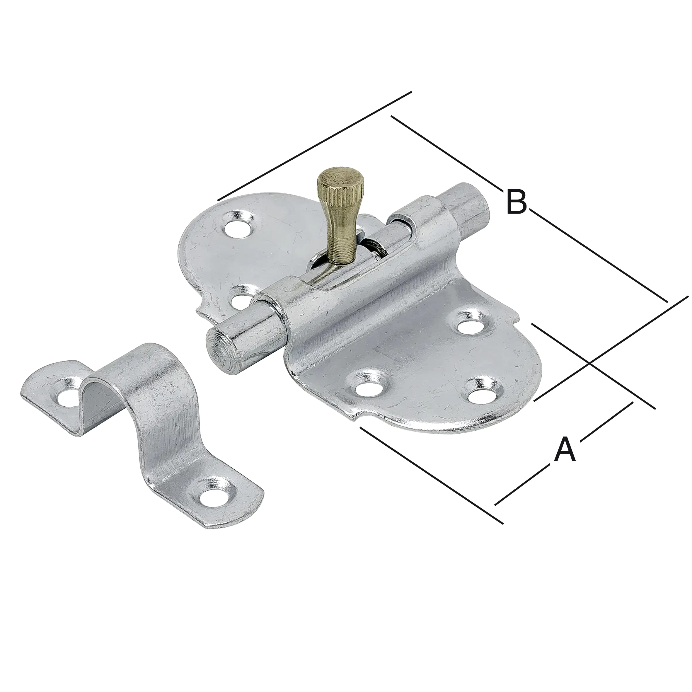 Vormann Feder-Grendelriegel verzinkt 40 x 82 mm Vormann Feder-Grendelriegel verzinkt 40 x 82 mm
