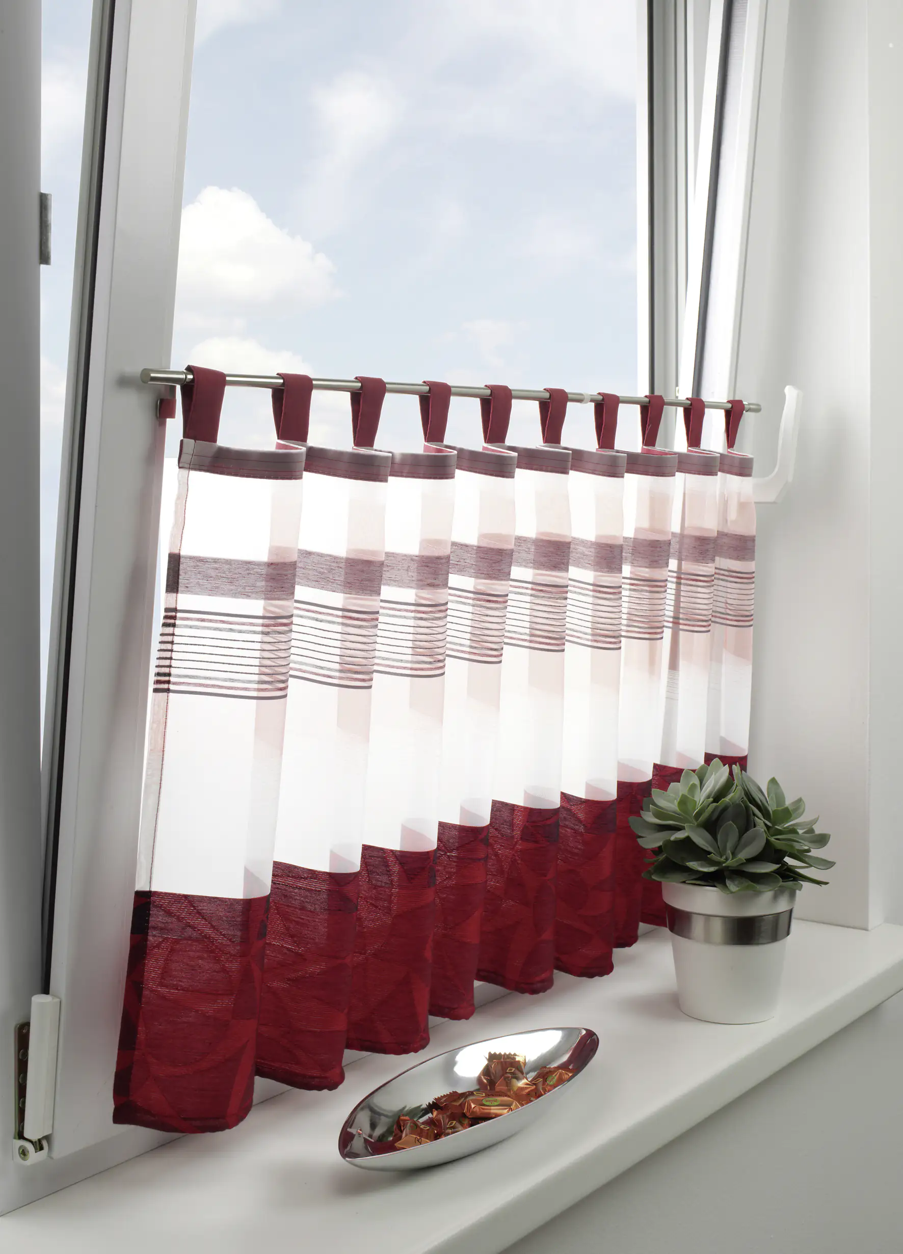 Gardinia Klemmstange Press & Go Filigrano Zylinder, edelstahl, 30 - 50 cm