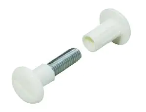 Hettich Verbindungsschraube weiß M6 29 - 40 mm - 10 Stück