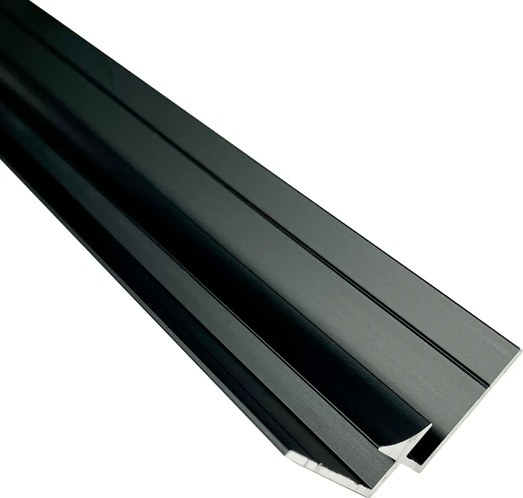 Wetwall Profil Außenecke 244 cm schwarz matt