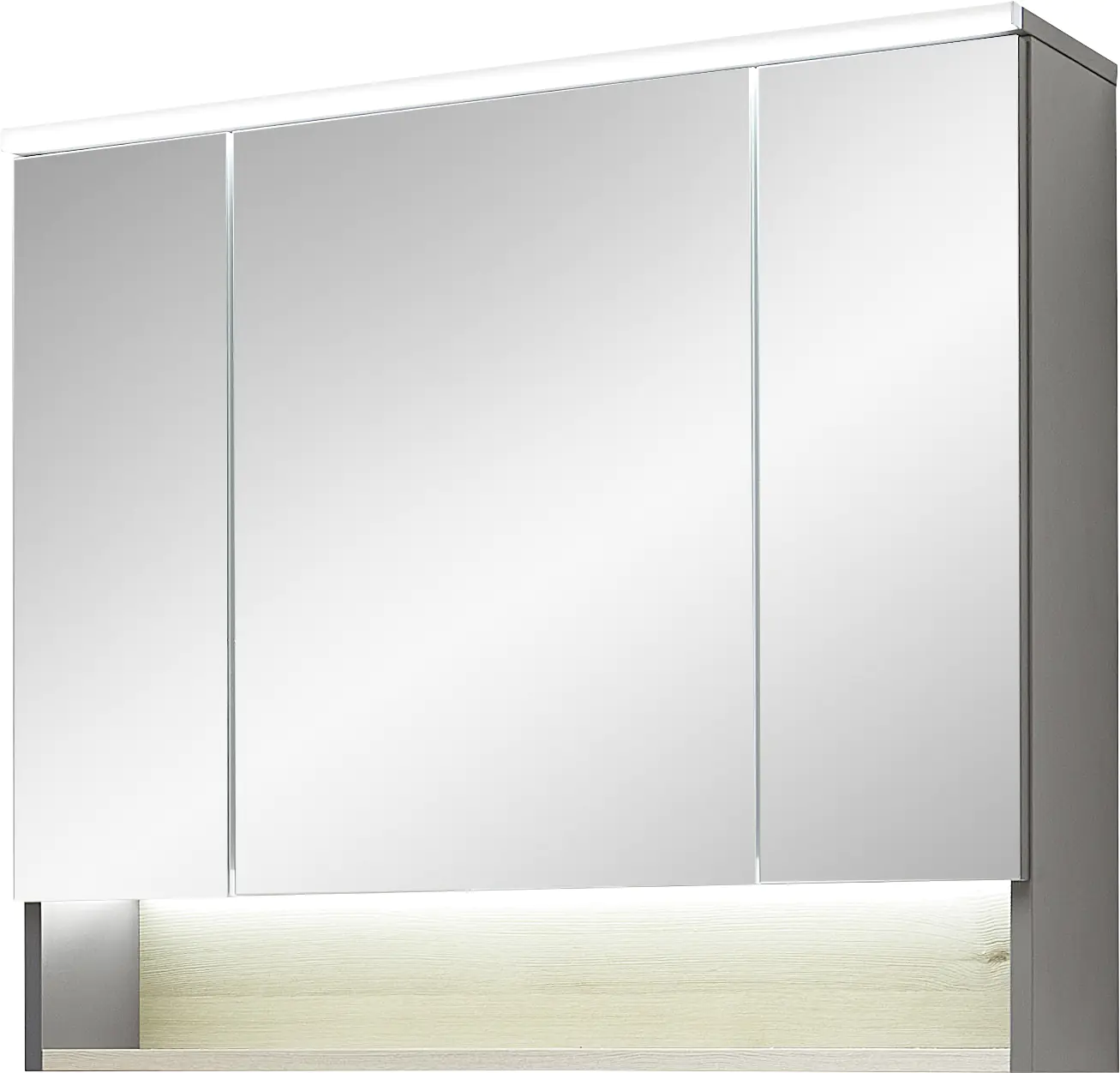 Pelipal Spiegelschrank Quickset 25-II LED-Kranzbeleuchtung Quarzgrau 80 cm Pelipal Spiegelschrank Quickset 25-II LED-Kranzbeleuchtung Quarzgrau 80 cm