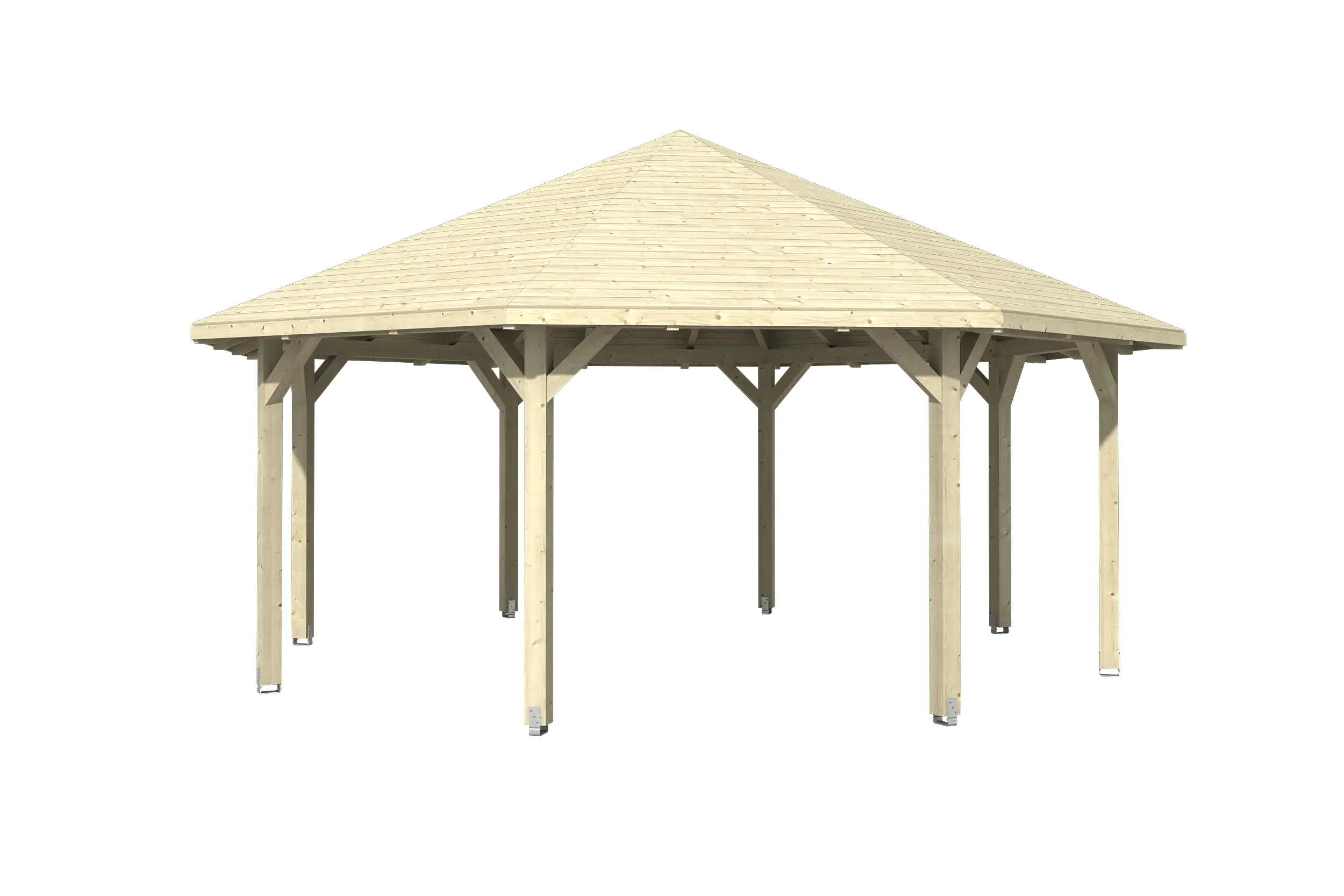 SKAN HOLZ Pavillon Nice 4 Leimholz, natur SKAN HOLZ Pavillon Nice 4 Leimholz, natur