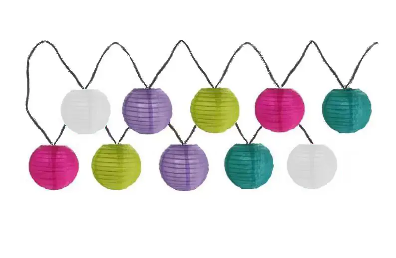 Solar-Lichterkette Kiki Laternen Außen 3,7 m kaltweiß Solar-Lichterkette Kiki Laternen Außen 3,7 m kaltweiß