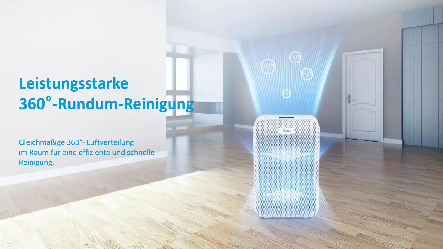 Midea Luftreiniger MP 3.360 5-Schichten-Filter True Hepa 13 Midea Luftreiniger MP 3.360 5-Schichten-Filter True Hepa 13