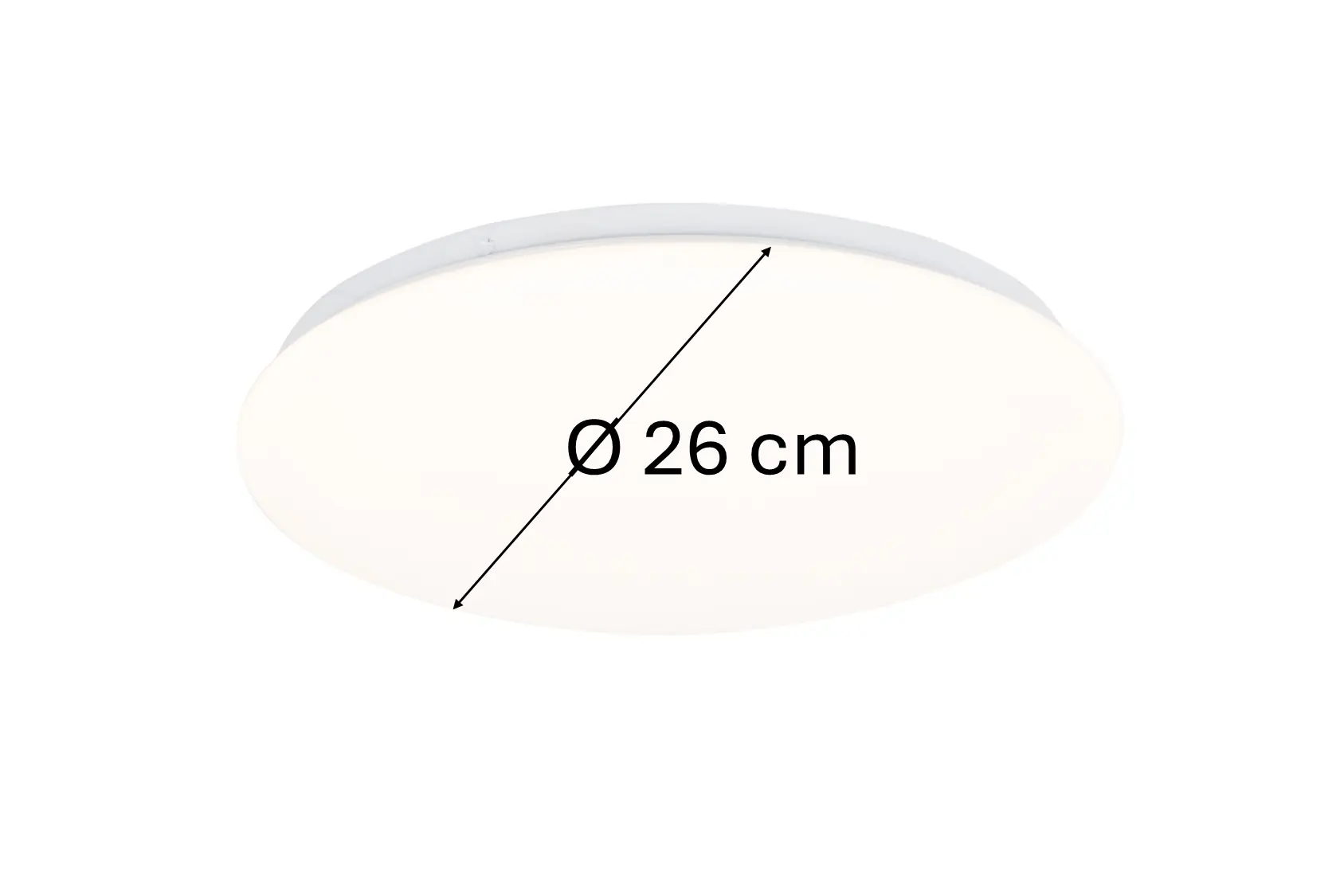 Mylight LED-Deckenleuchte Star Ø 26 x 7 cm warmweiß weiß