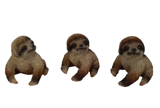 Dekofigur Faultier 7,5 x 7 cm braun Dekofigur Faultier 7,5 x 7 cm braun