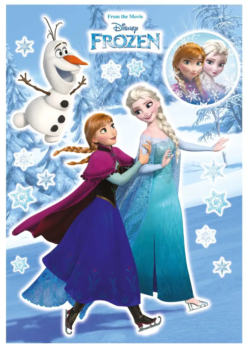 4036834340483 Komar Decosticker Anna & Elsa 50 x 70 cm