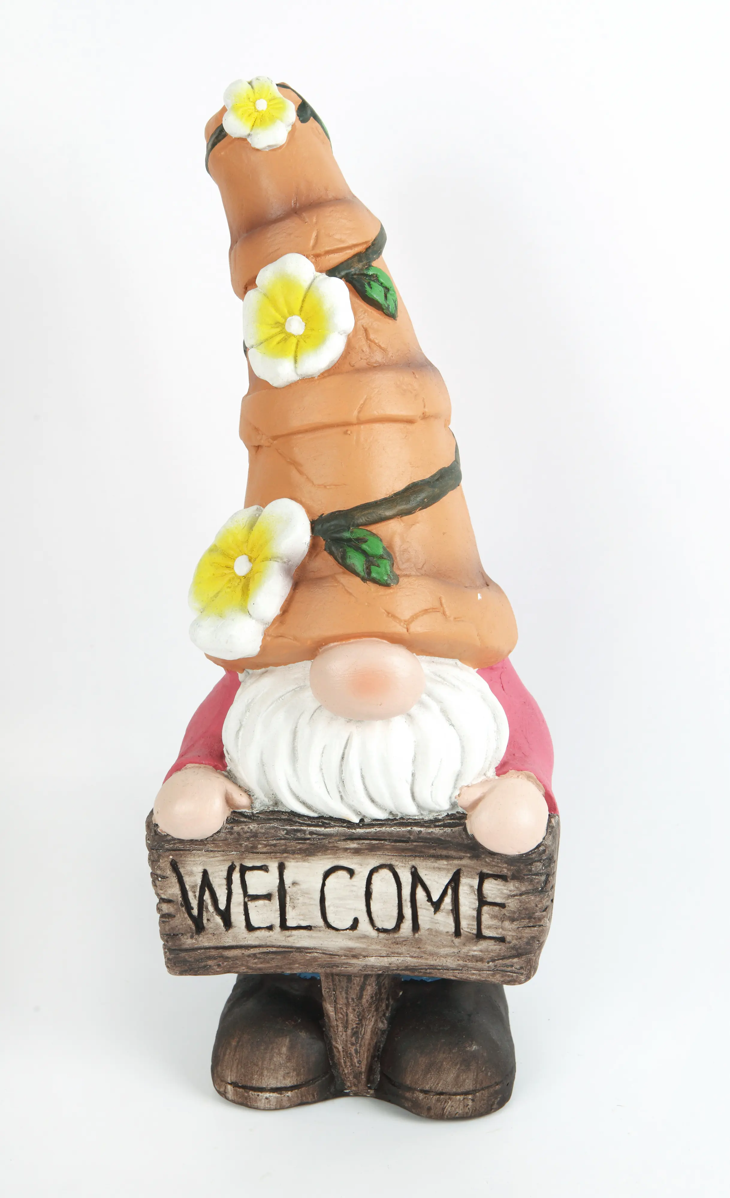 TrendLine Dekofigur Polyresin Zwerg 40 x 14 x 16 cm pink