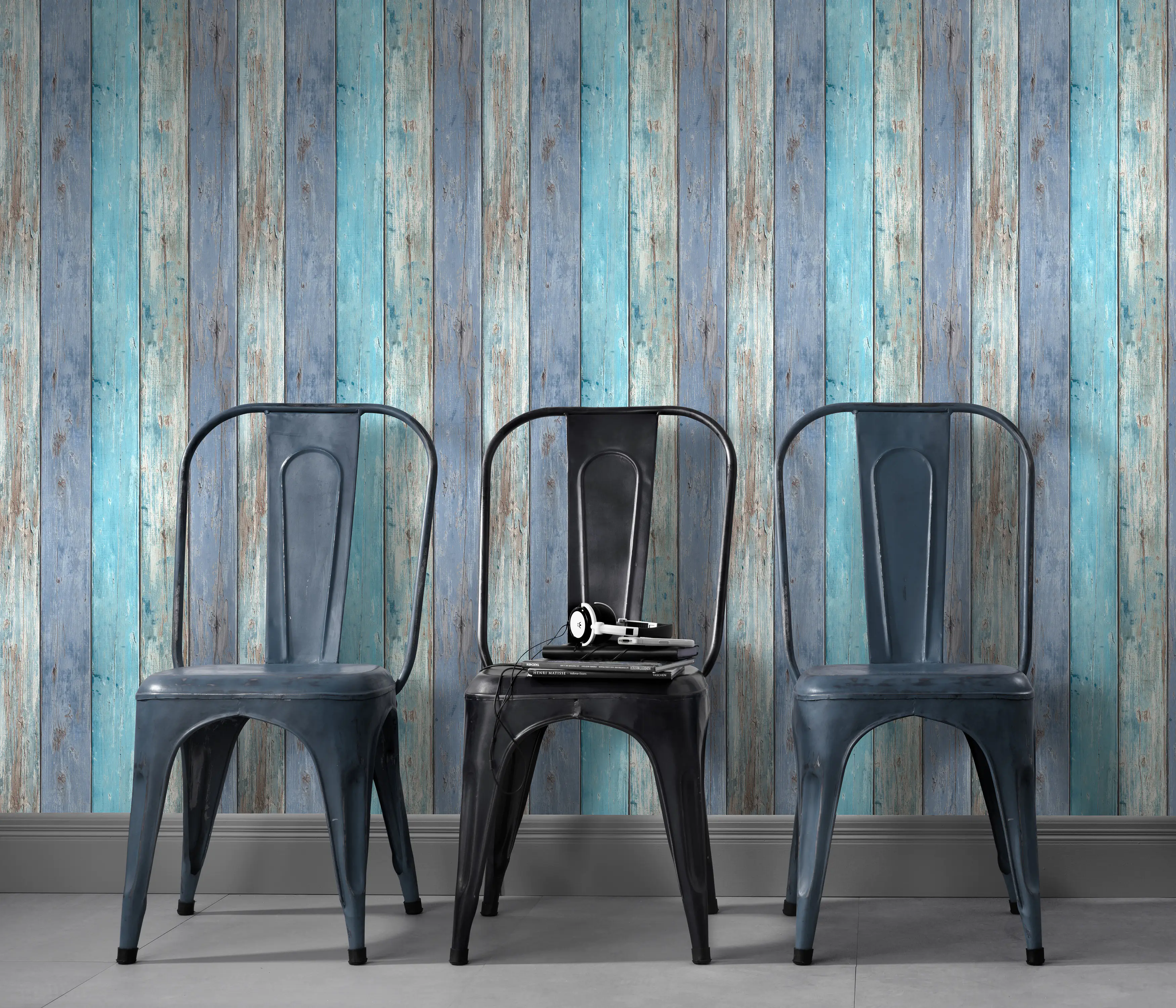 Erismann Vliestapete 10200-08 Imitations 2 Holz blau 10,05 x 0,53 m