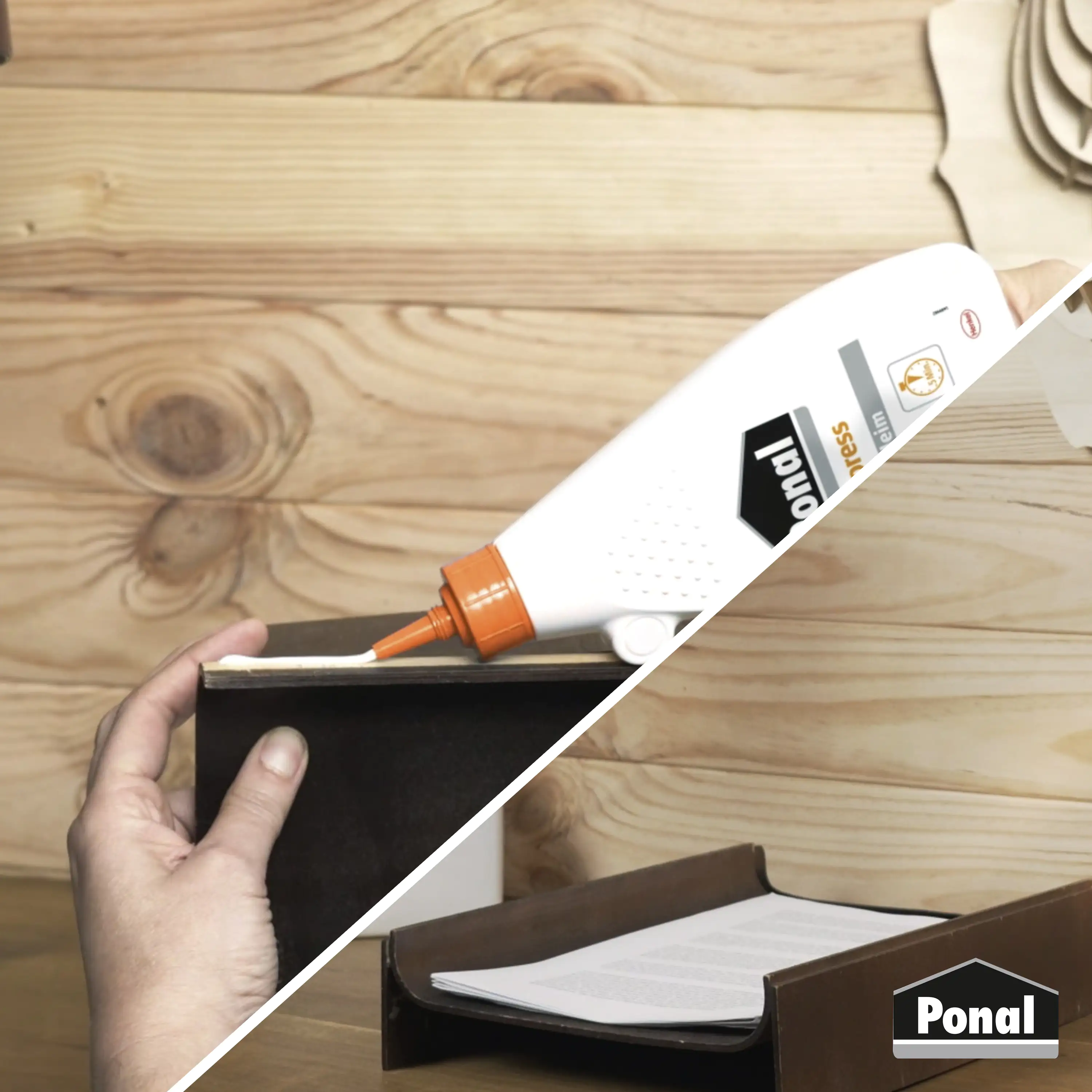 Ponal Holzleim Express 550 g Flasche, transparent Ponal Holzleim Express 550 g Flasche, transparent