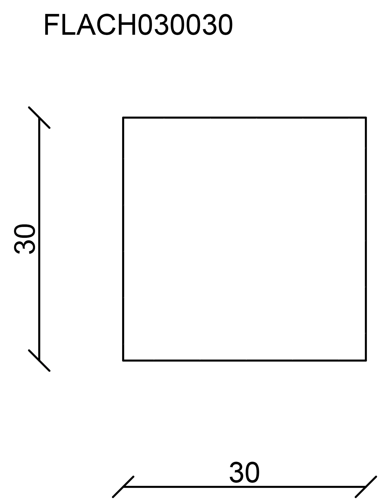 FN Neuhofer Flachleiste 200 cm 30 x 30 mm Fichte/Kiefer