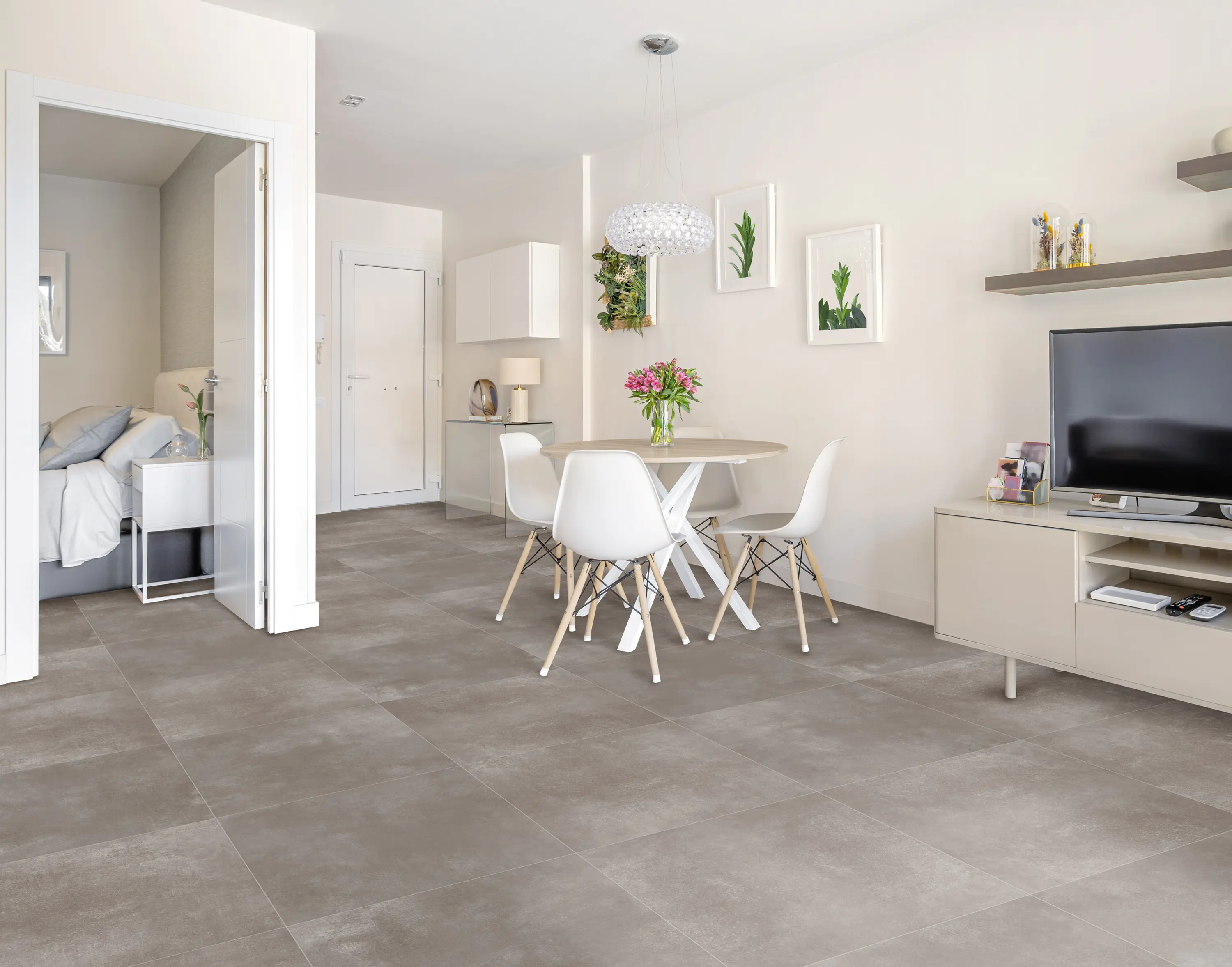 Bodenfliese Feinsteinzeug Marte 60 x 60 cm taupe