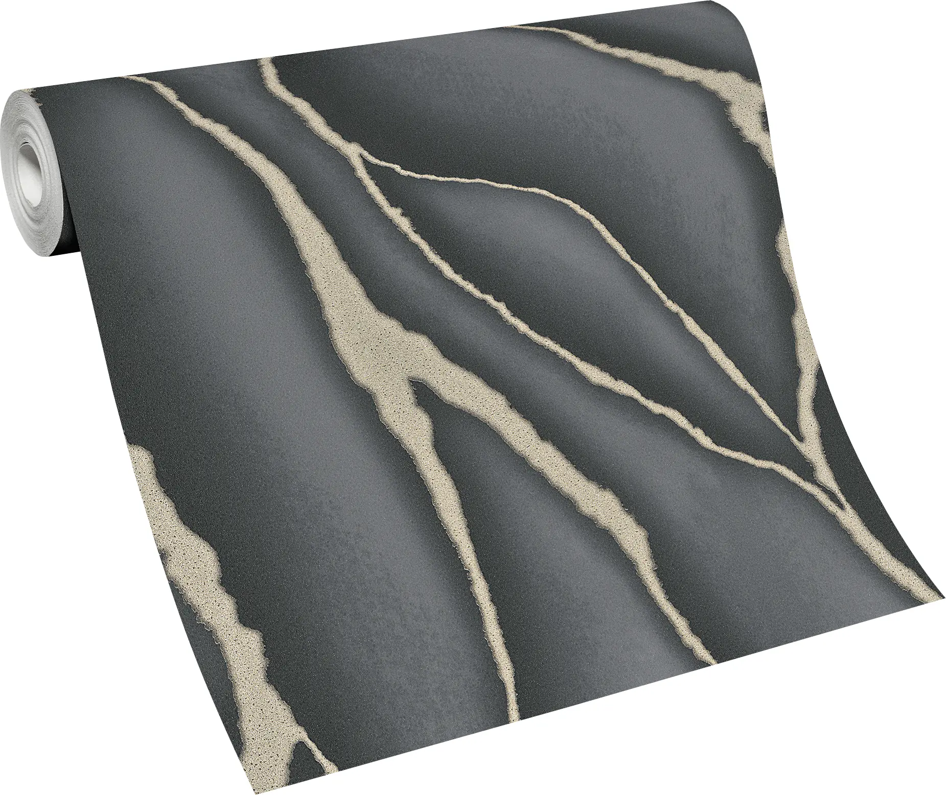 Erismann Vliestapete 10345-15 Elle Decoration, Stein schwarz, 10,05 x 0,53 m
