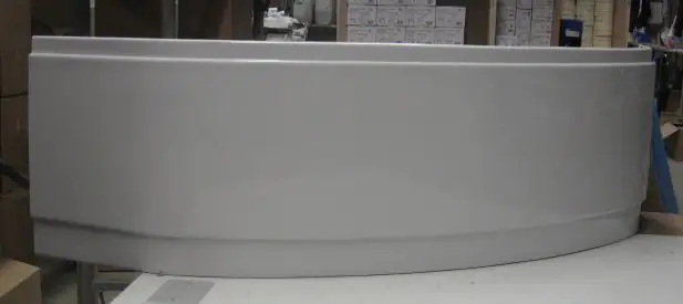 Ottofond Acrylschürze Madras 241 x 57 cm, weiß