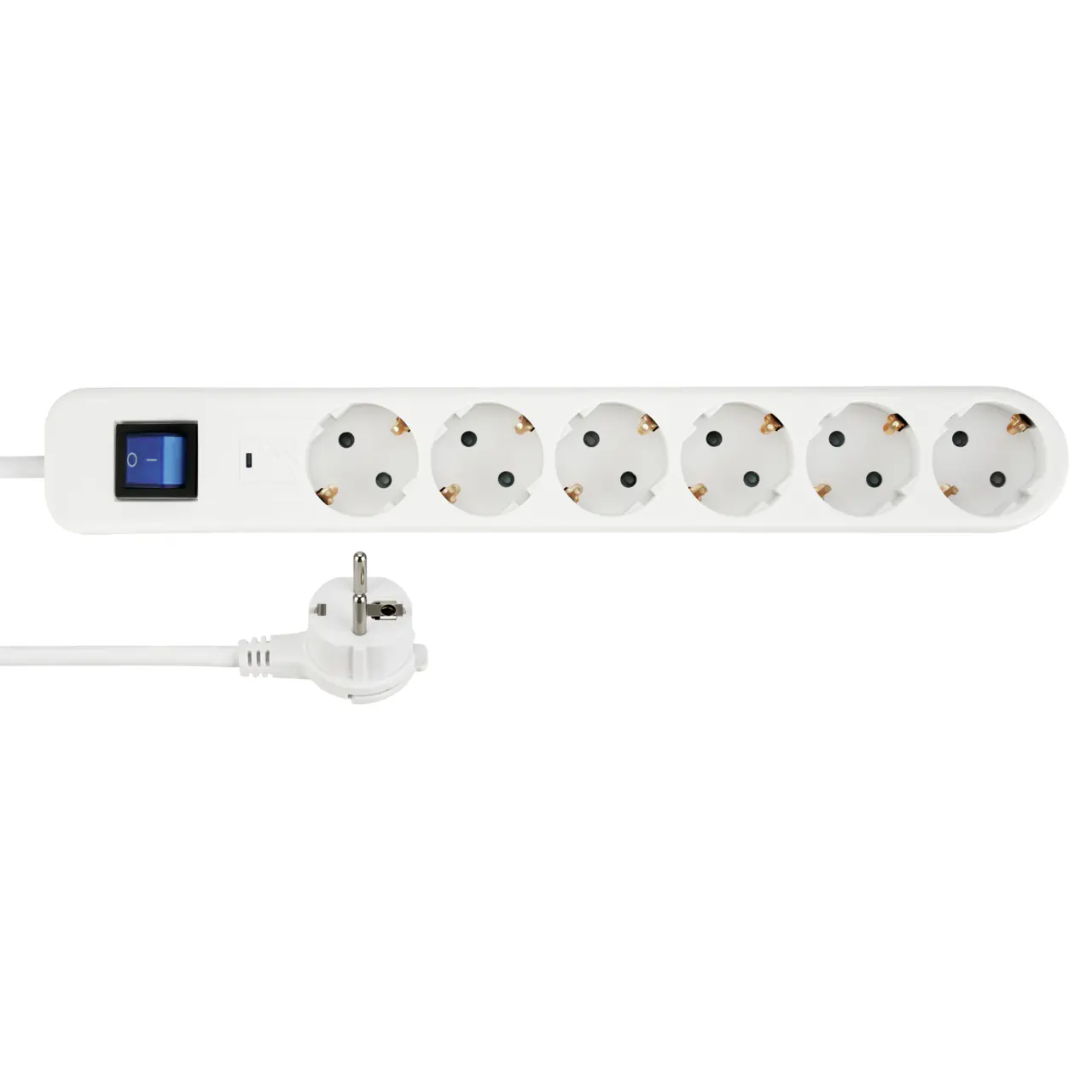 REV Steckdosenleiste ICE 6-fach mit Schalter 1,4m Kabel Überspannungsschutz weiß