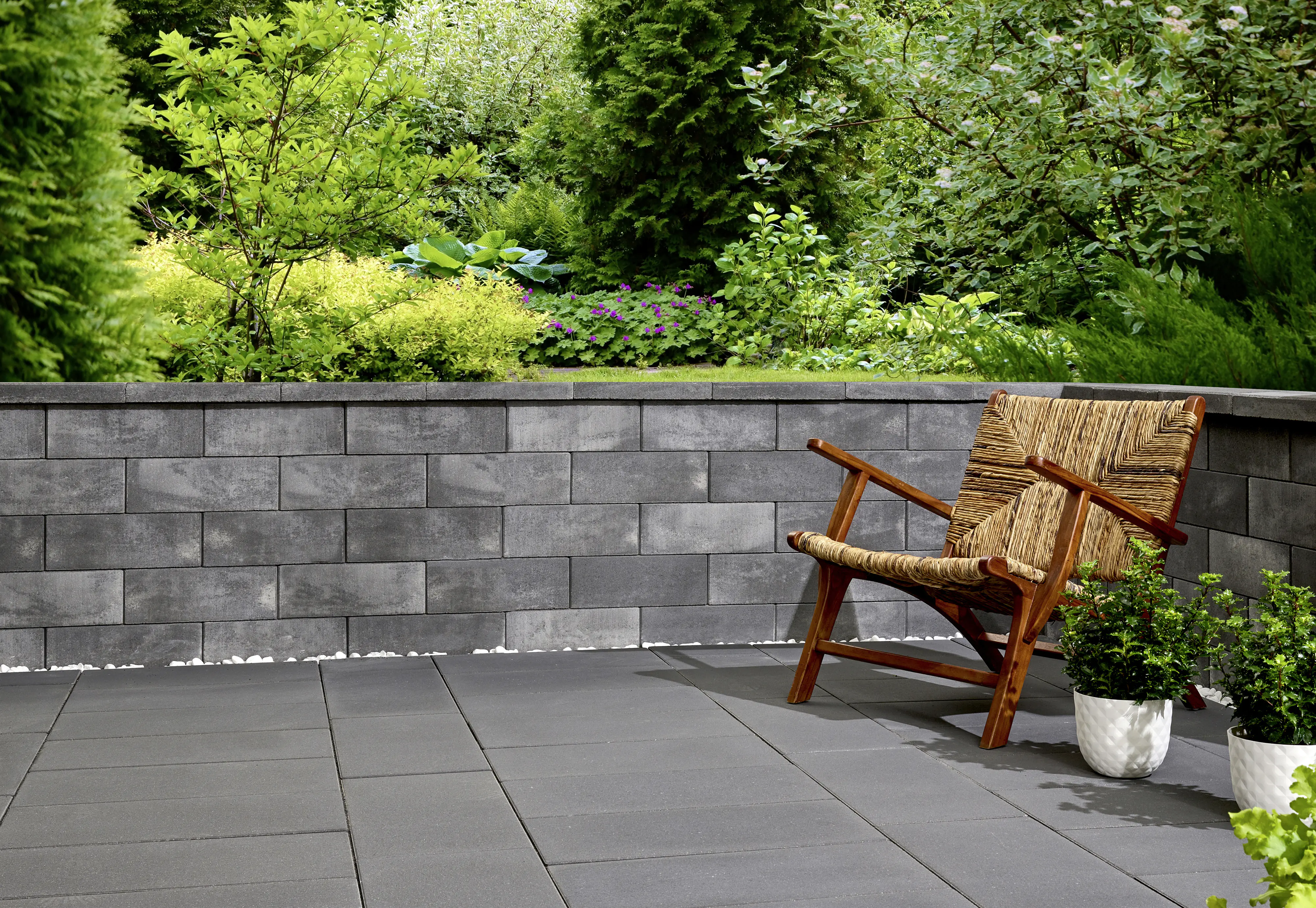 Kann Mauerabdeckung Lindeza 40 x 28 x 6 cm vulkan-anthrazit