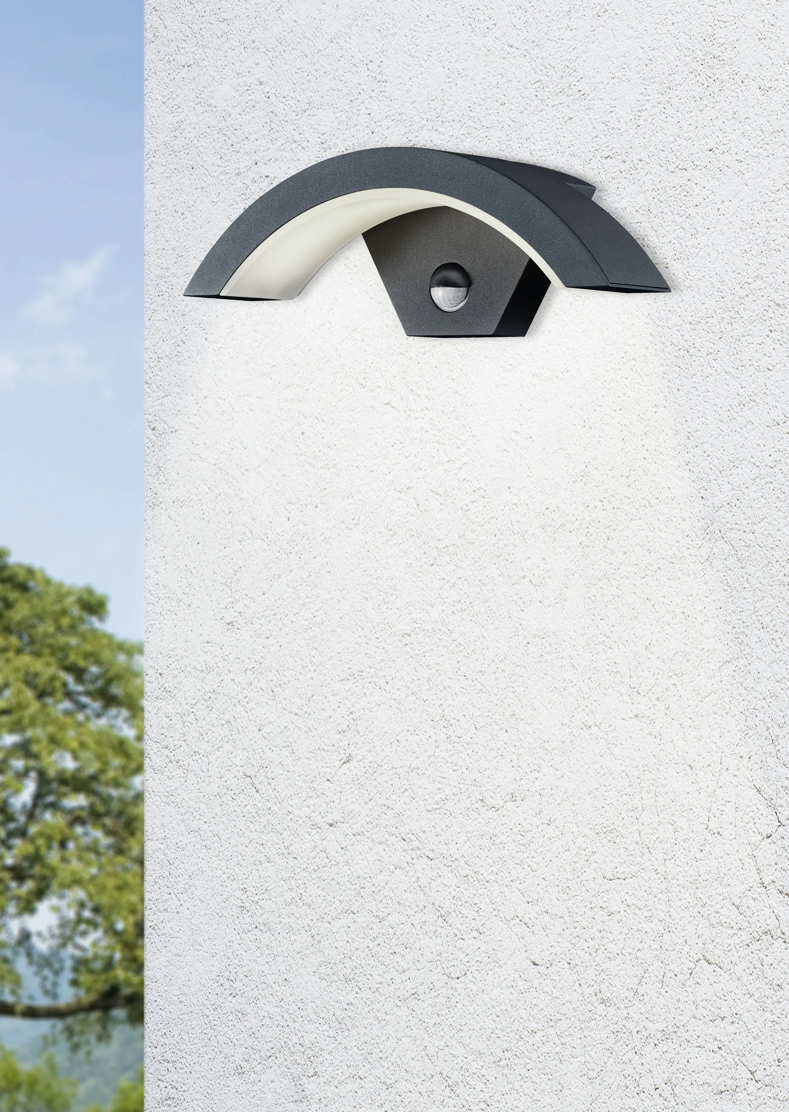 Trio Leuchten LED Sensor-Außen-Wandleuchte Ohio anthrazit Bewegungsmelder