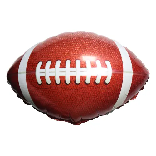 Folienballon American Football Shape braun-weiß 69 x 62 cm