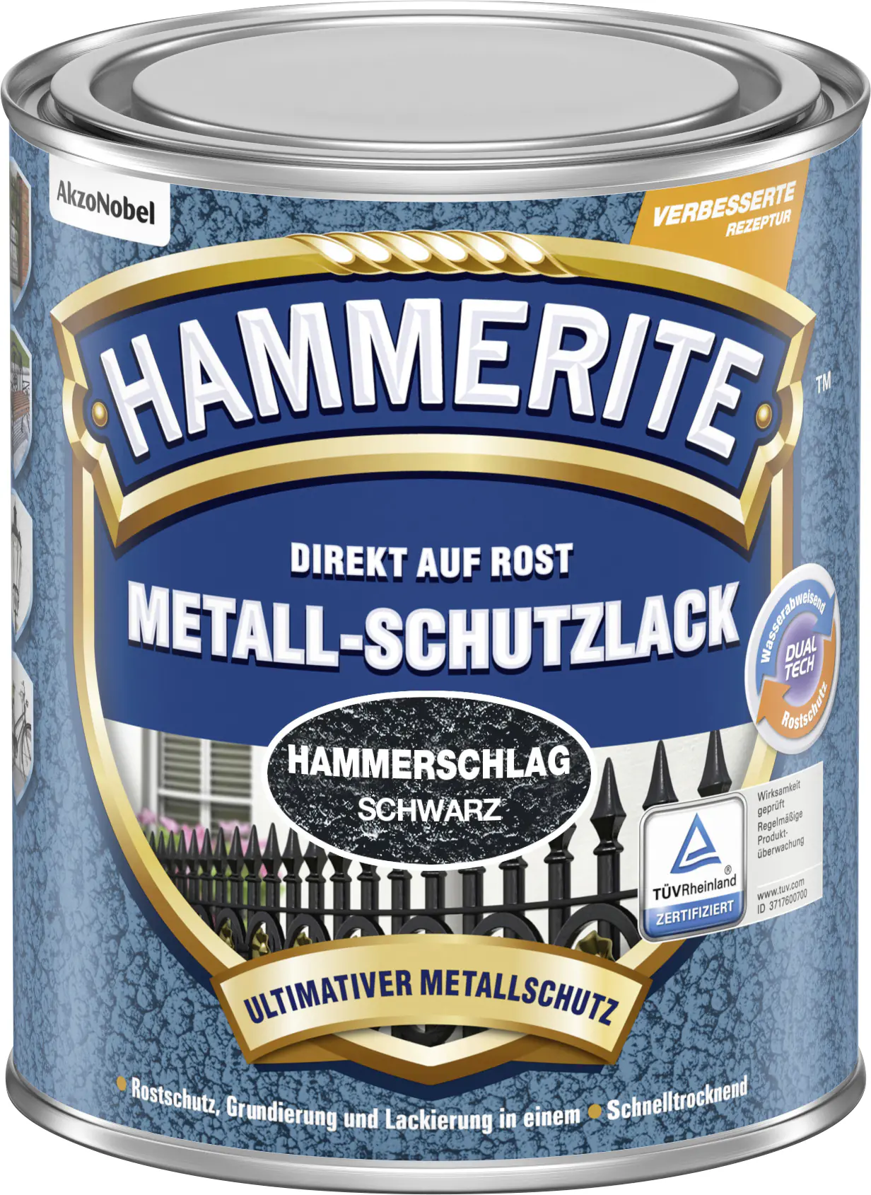 Hammerite Metall-Schutzlack Hammerschlag 2,5 L schwarz Hammerite Metall-Schutzlack Hammerschlag 2,5 L schwarz