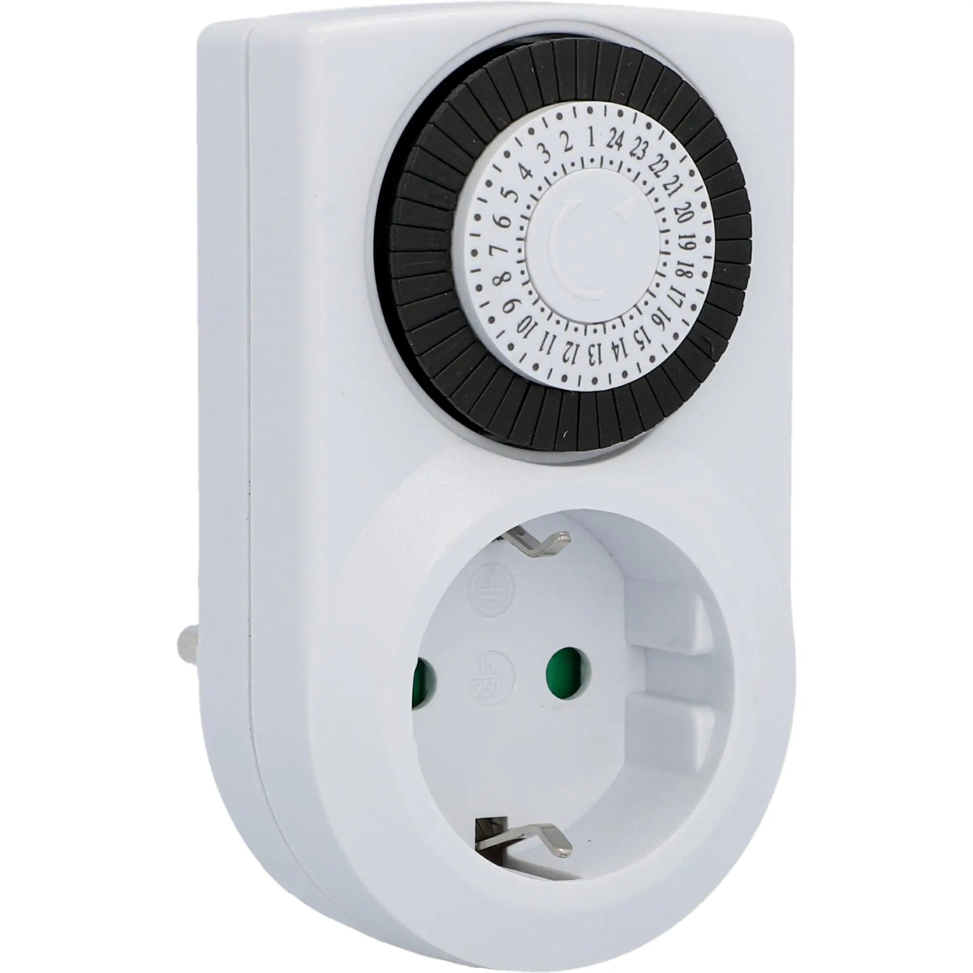Tageszeitschaltuhr analog, mini, für innen, weiß Tageszeitschaltuhr analog, mini, für innen, weiß