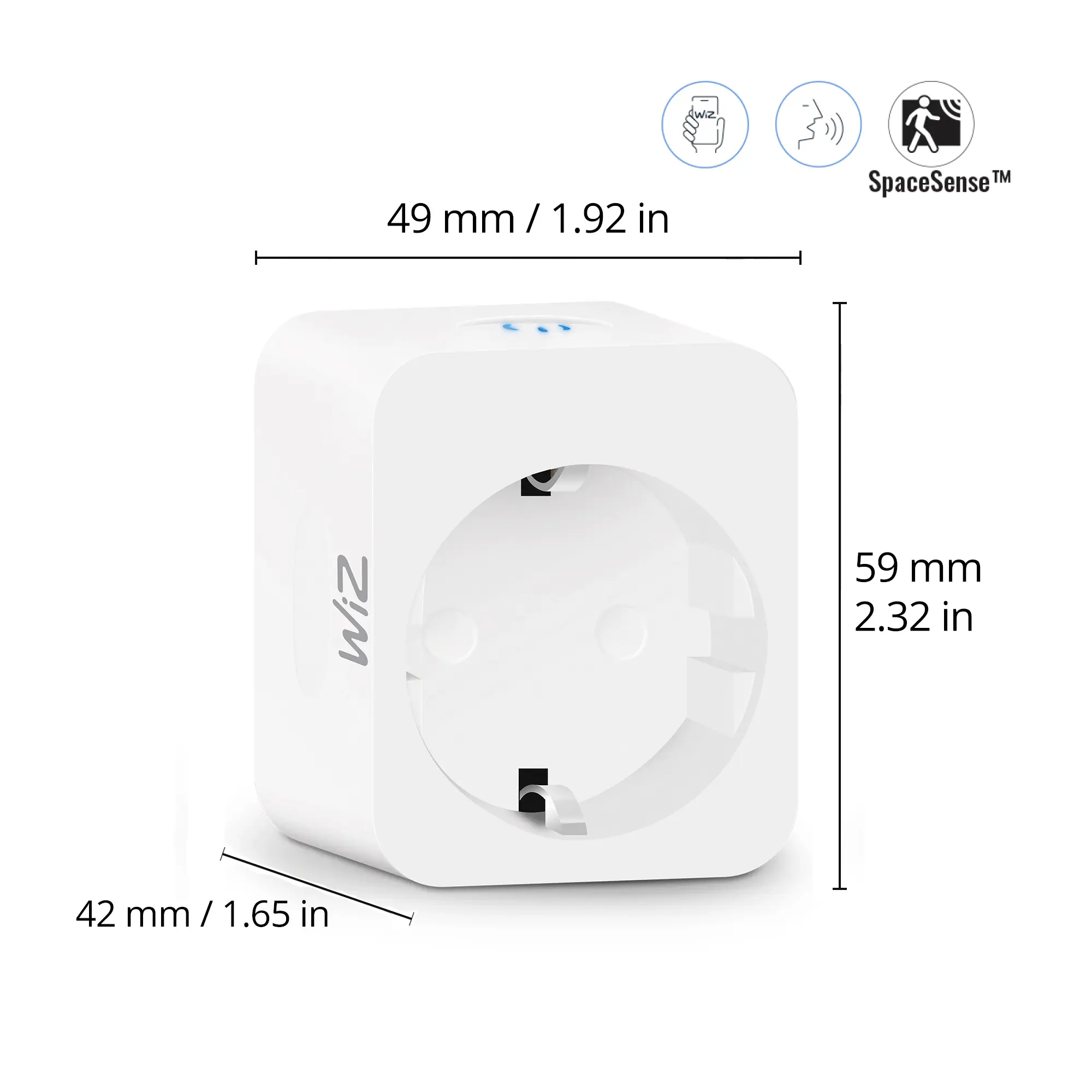 Wiz smarte Zwischen-Steckdose 2300 W weiß