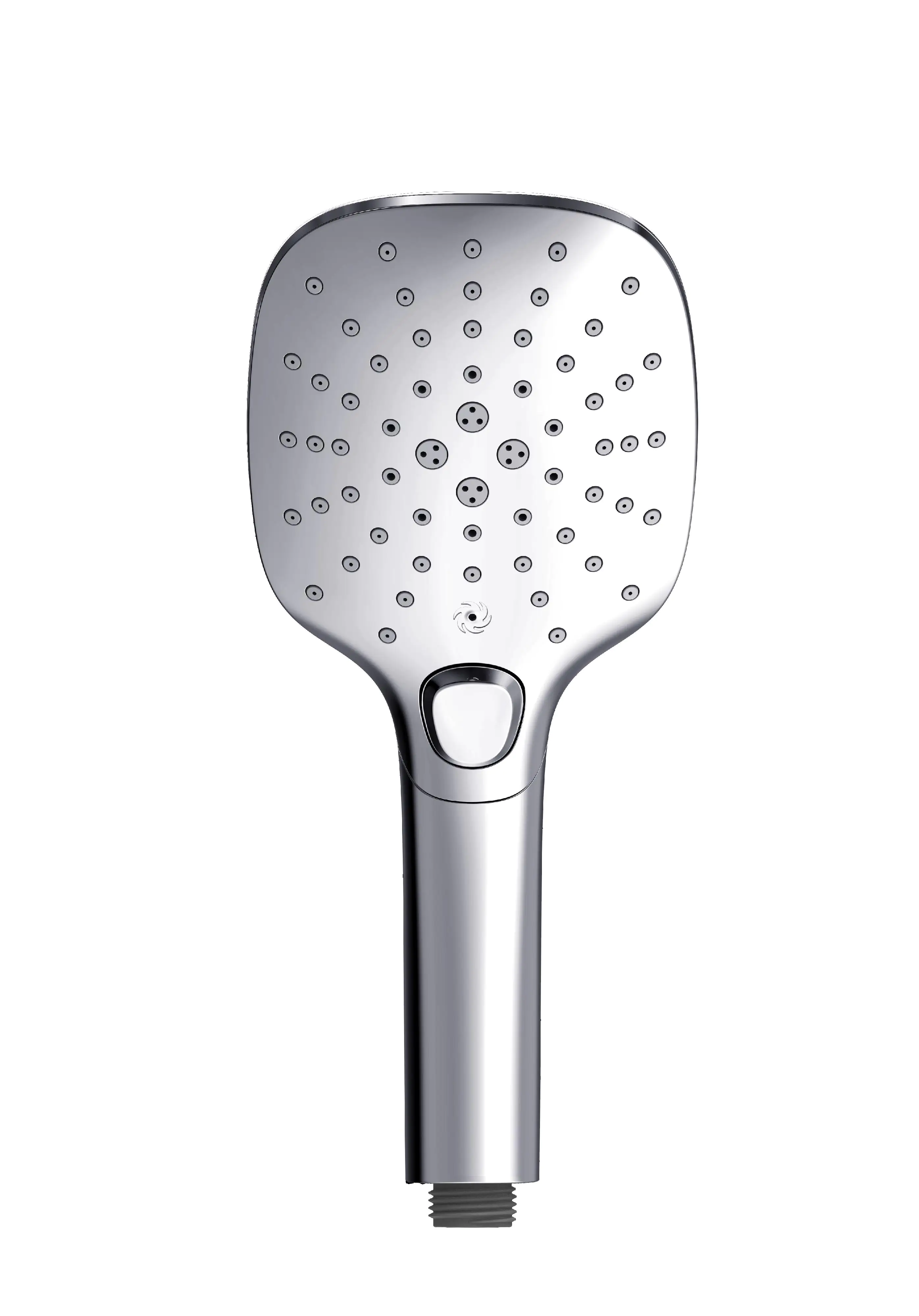 Primaster Handbrause 3 Strahlarten Water Spring quadratisch chrom wassersparend