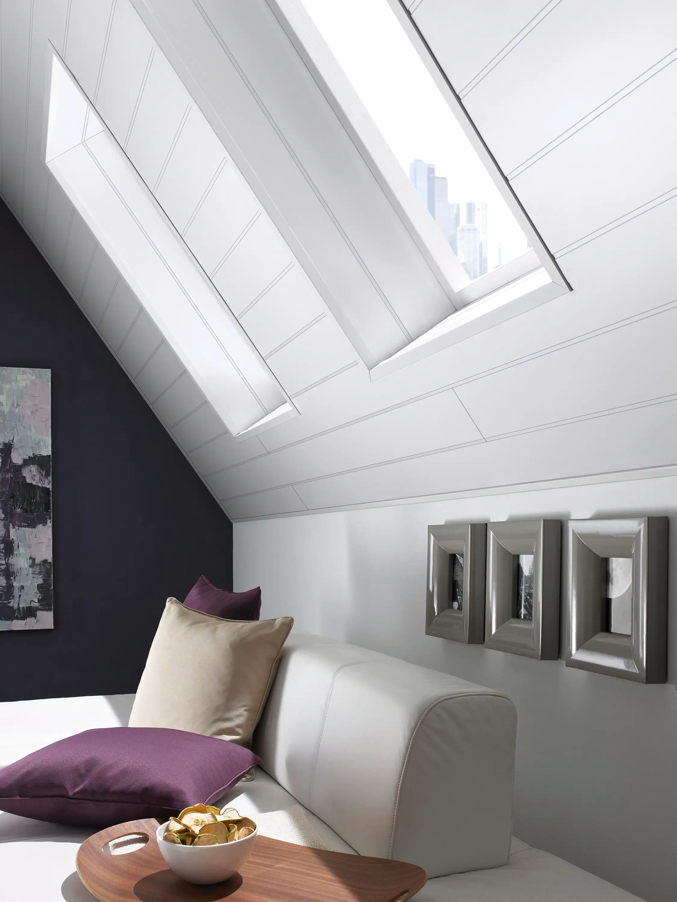 Feuchtraumpaneele Moni 260,0 x 15,4 cm, 8 mm, uni weiß