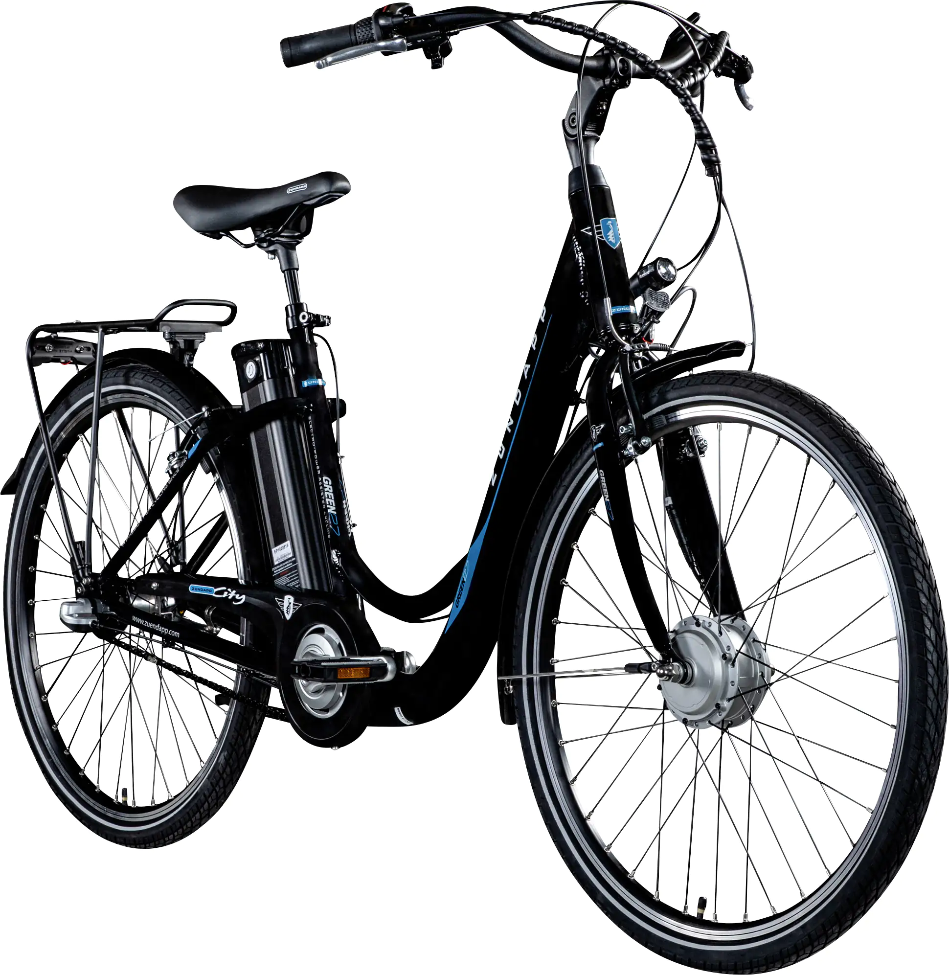 Zündapp E-Bike City Green 2.7 26 Zoll 3-Gang 374,4 Wh schwarz blau