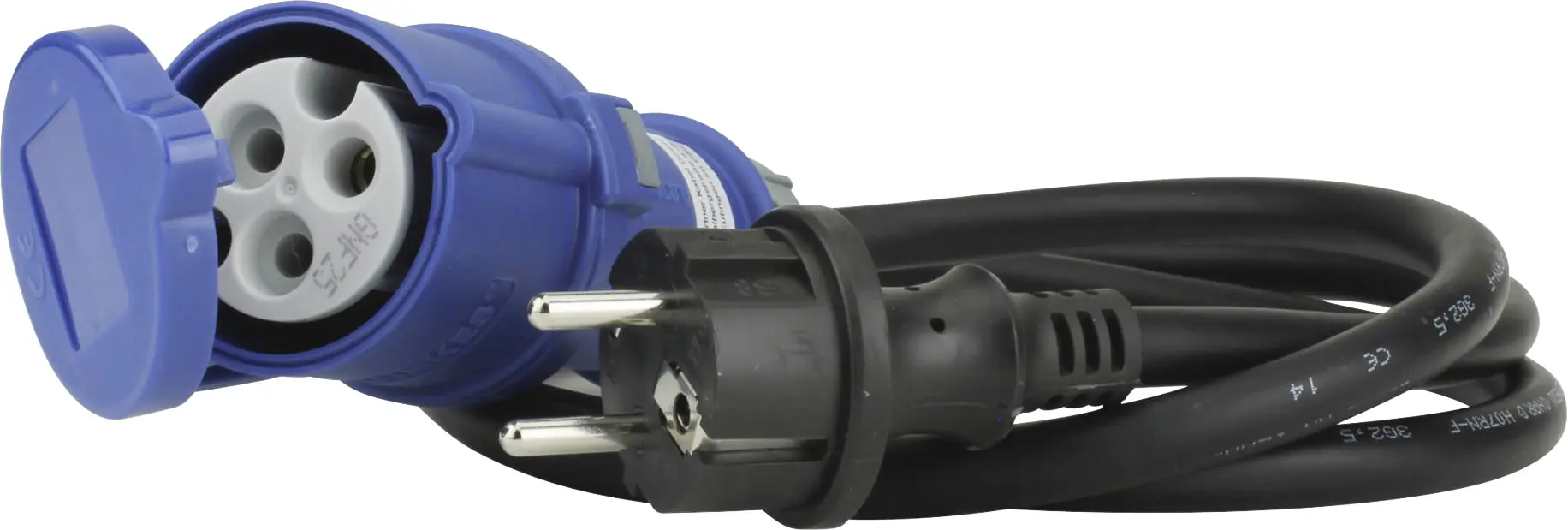 Caravan-CEE-Adapter 16A H07RN-F3G2,5 1,5m blau Caravan-CEE-Adapter 16A H07RN-F3G2,5 1,5m blau