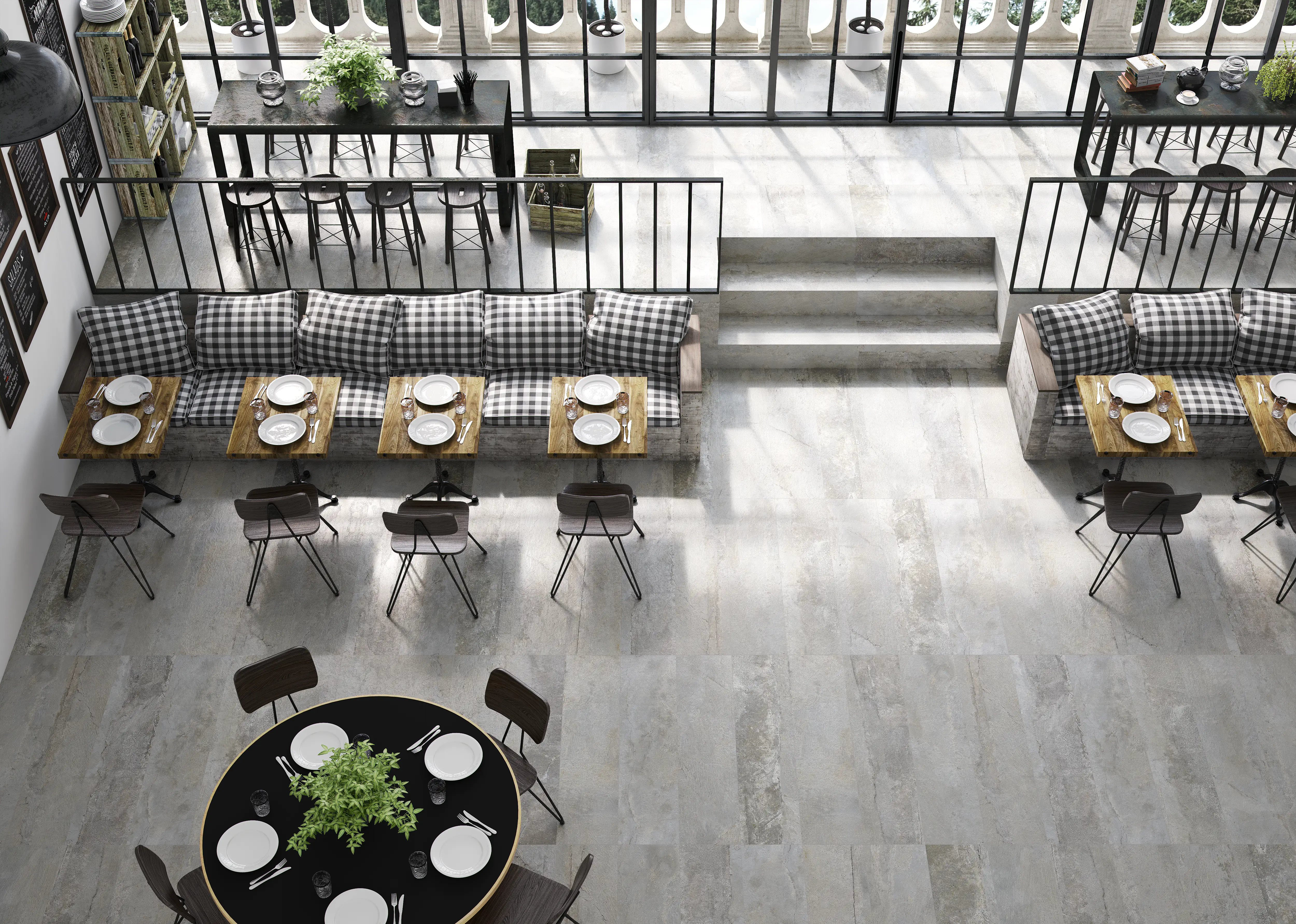 Bodenfliese Feinsteinzeug Daifor 30 x 120 cm grau