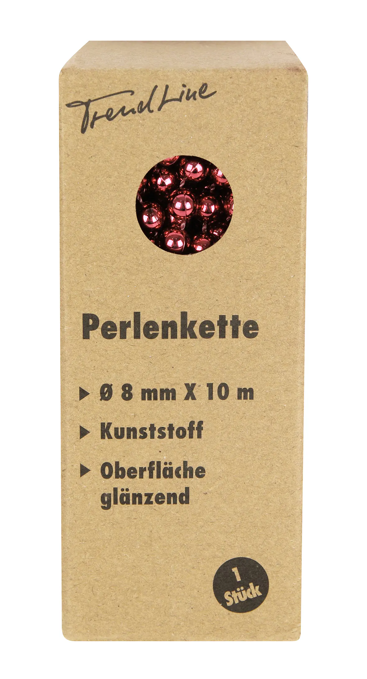 TrendLine Perlenkette bruchfest, langlebig 10 m ochsenblut