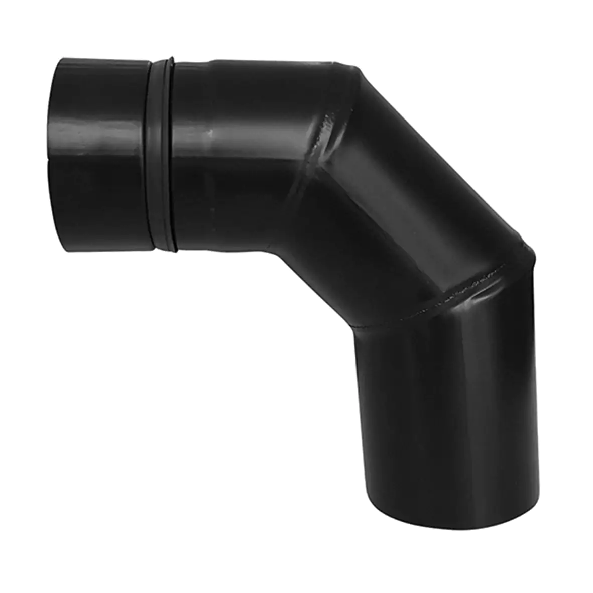 FireFix Pelletofenrohrbogen schwarz