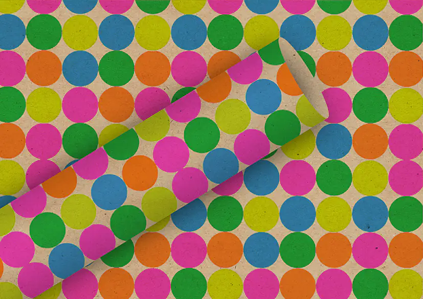 Braun & Company Geschenkpapier bunt 2 m x 70 cm