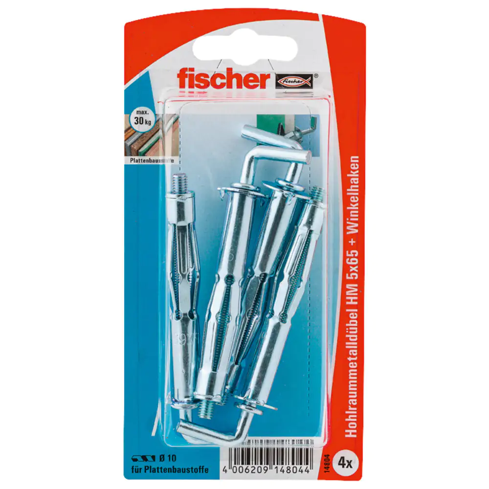 Fischer Hohlraumdübel 5.0 x 65 mm - 4 Stück
