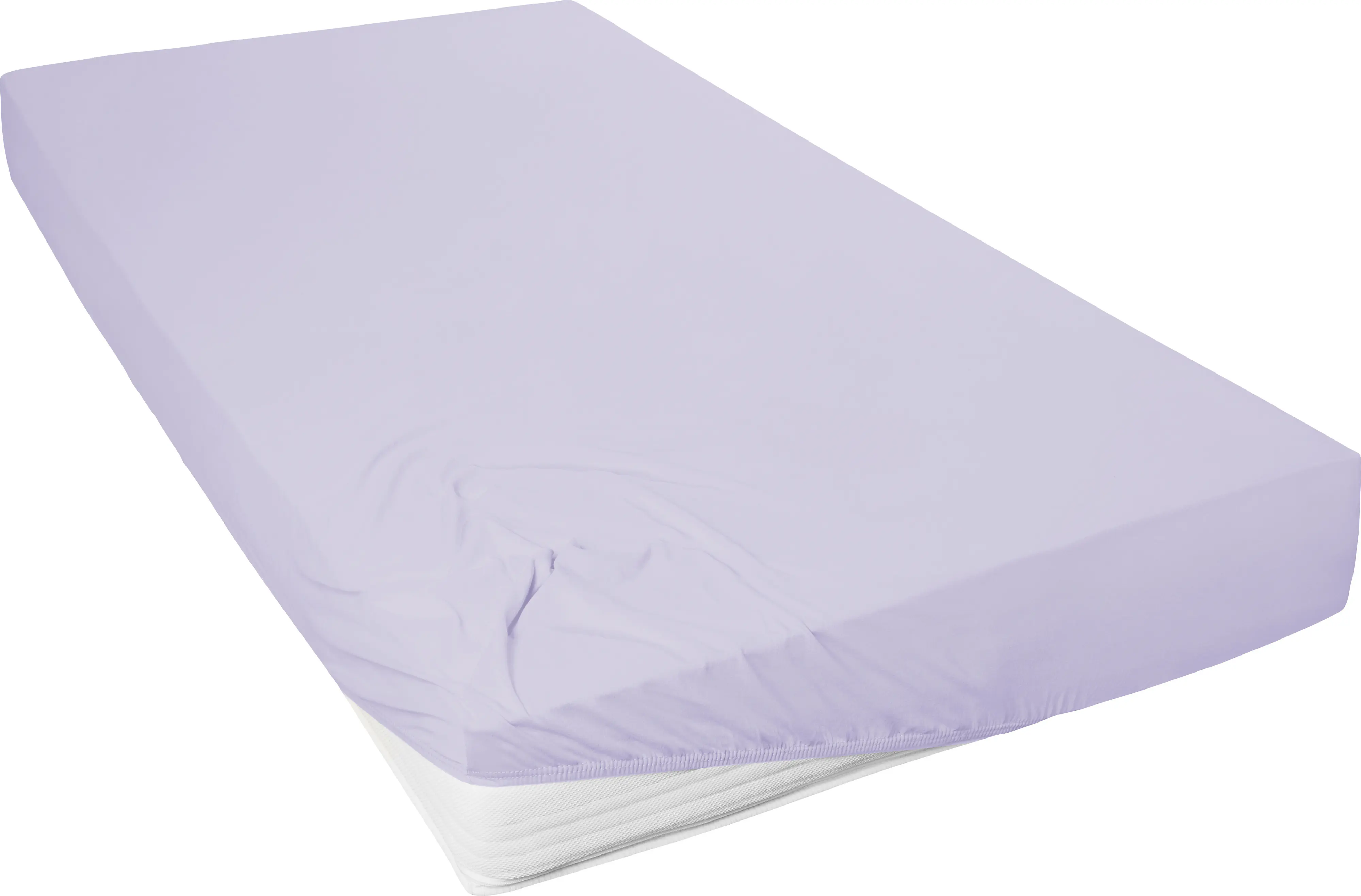 Westminster Spannbetttuch Mako Jersey 100 x 200 cm lavendel