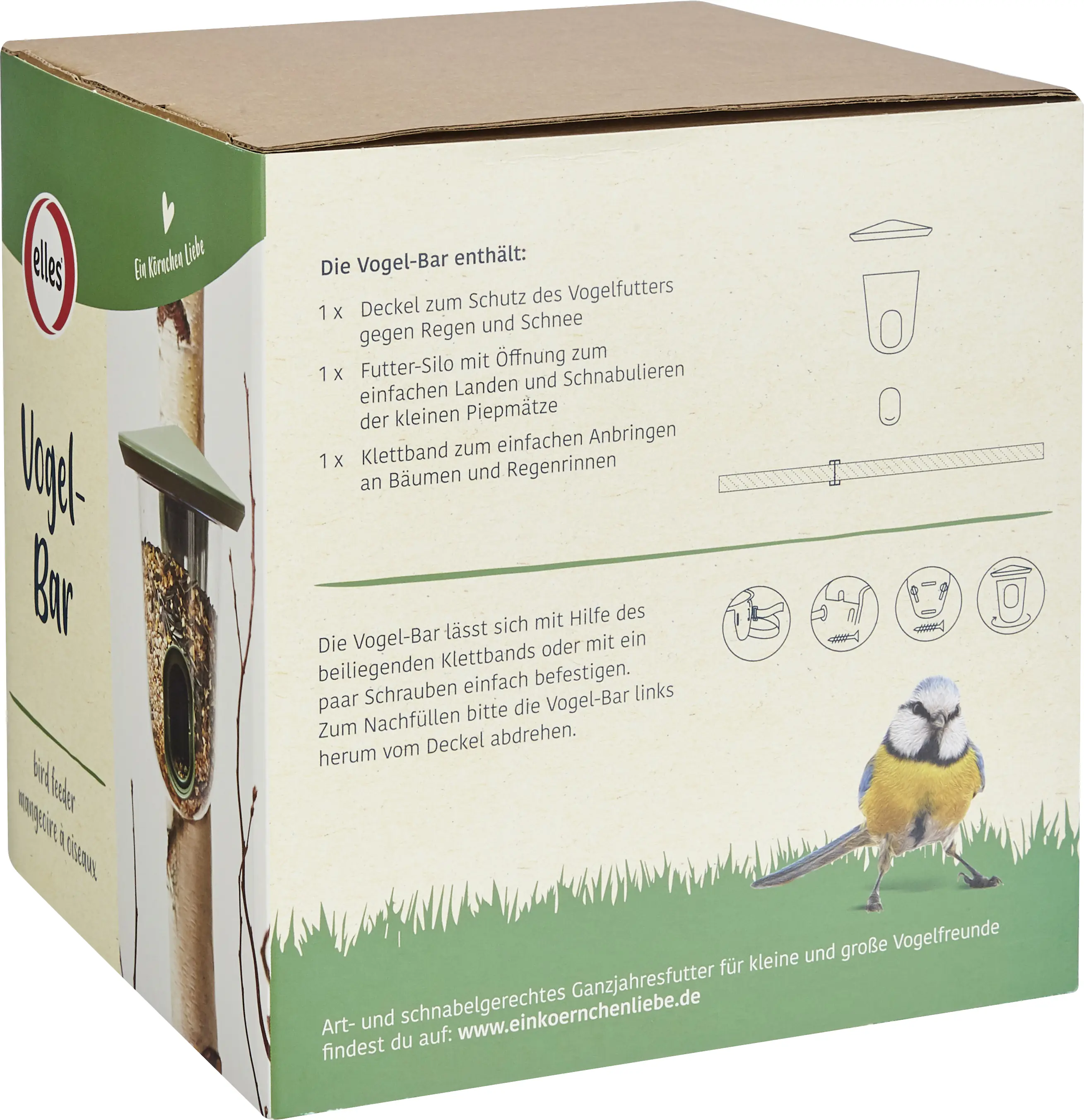 Elles Vogelfutterspender Vogel-Bar