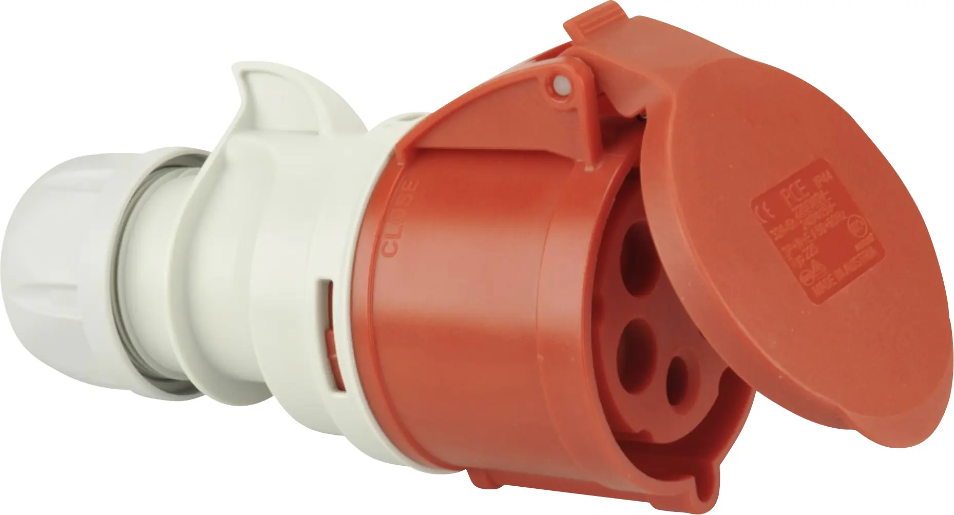 PCE CEE-Kupplungs-Steckdose 32A rot PCE CEE-Kupplungs-Steckdose 32A rot