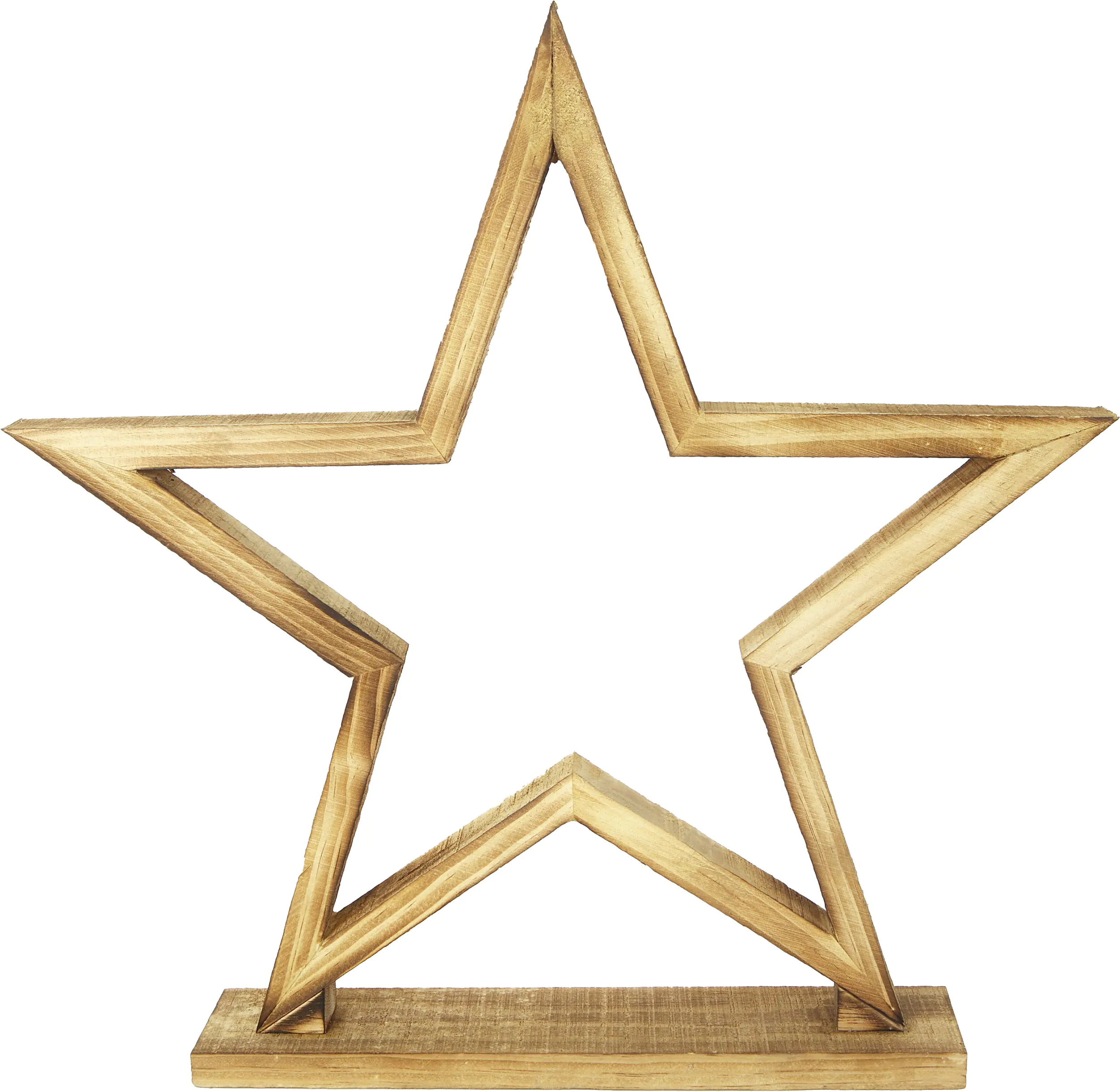 TrendLine Holzstern 41 x 6,5 x 40,5 cm
