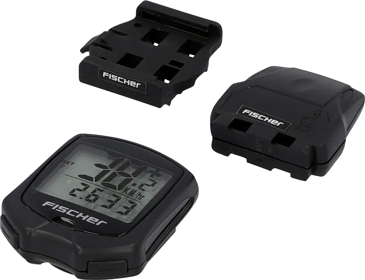 Fischer Fahrradcomputer Funk Plus mit 18 Funktionen