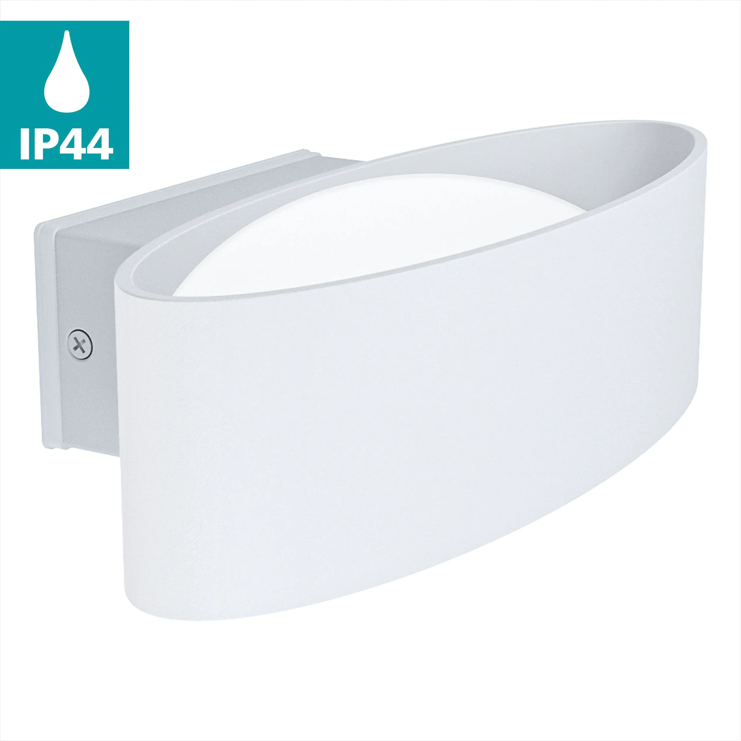 Eglo LED Außen-Wandleuchte Chinoa weiß 27 x 7,5 cm Up- & Downlight