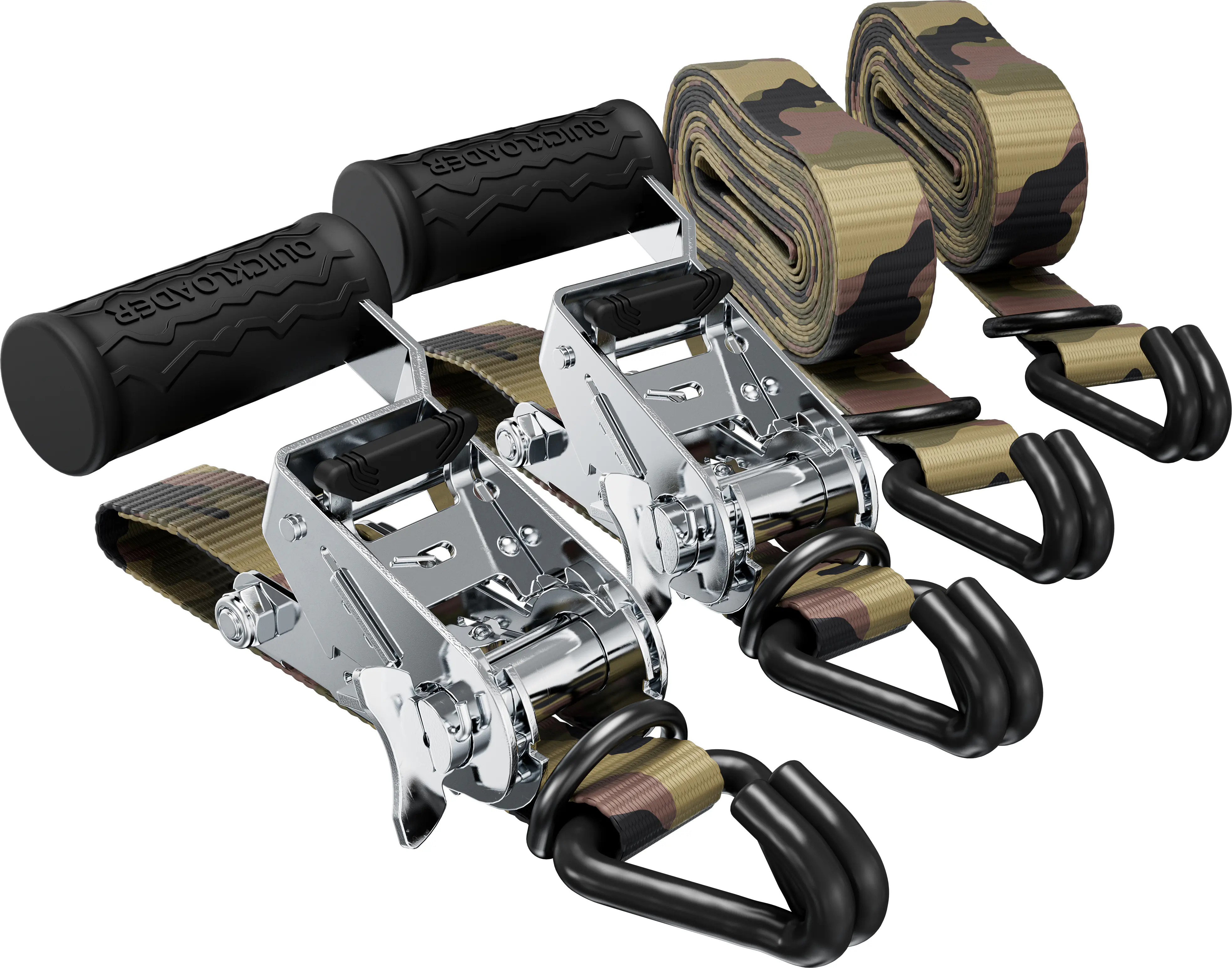 QUICKLOADER® Spanngurt 29 mm x 5 m 2 Stück camouflage