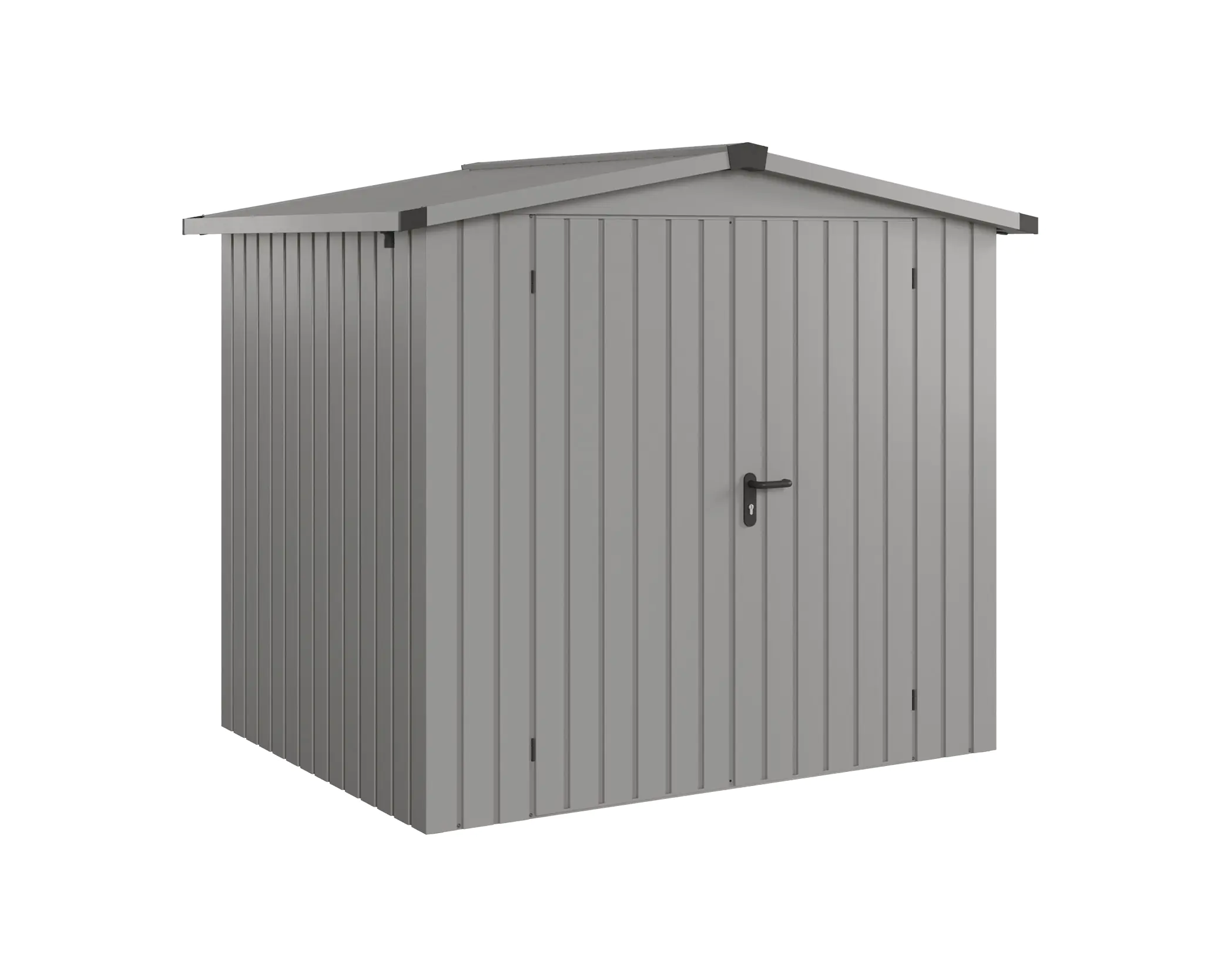 EcoStar Metallgerätehaus Euroline ESD4 aluminiumgrau 214 x 166 cm 2-flg. EcoStar Metallgerätehaus Euroline ESD4 aluminiumgrau 214 x 166 cm 2-flg.