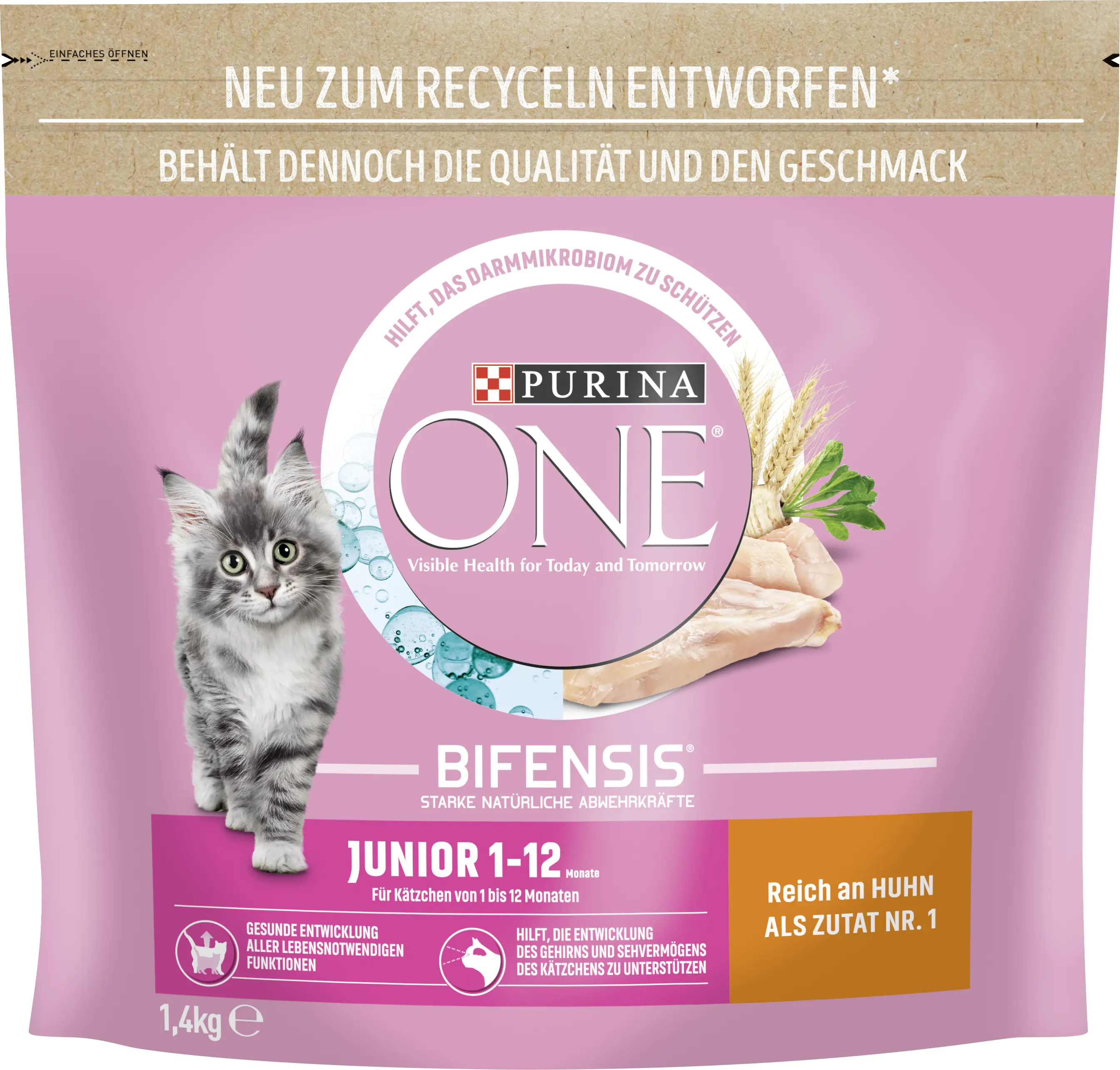 Purina One Katzenfutter Junior reich an Huhn 1,4 kg Purina One Katzenfutter Junior reich an Huhn 1,4 kg