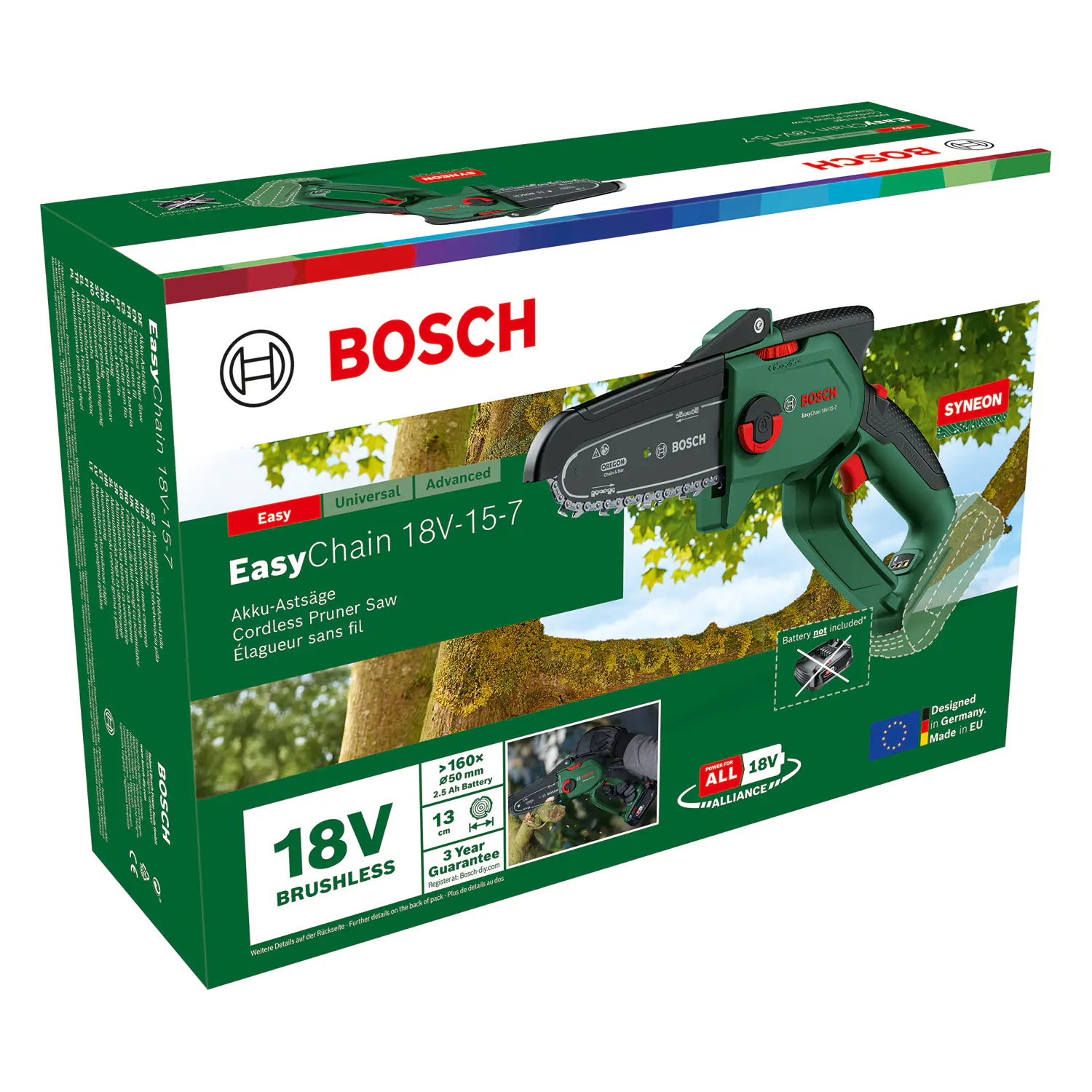 Bosch Akku-Kettensäge EasyChain 18V Solo Bosch Akku-Kettensäge EasyChain 18V Solo