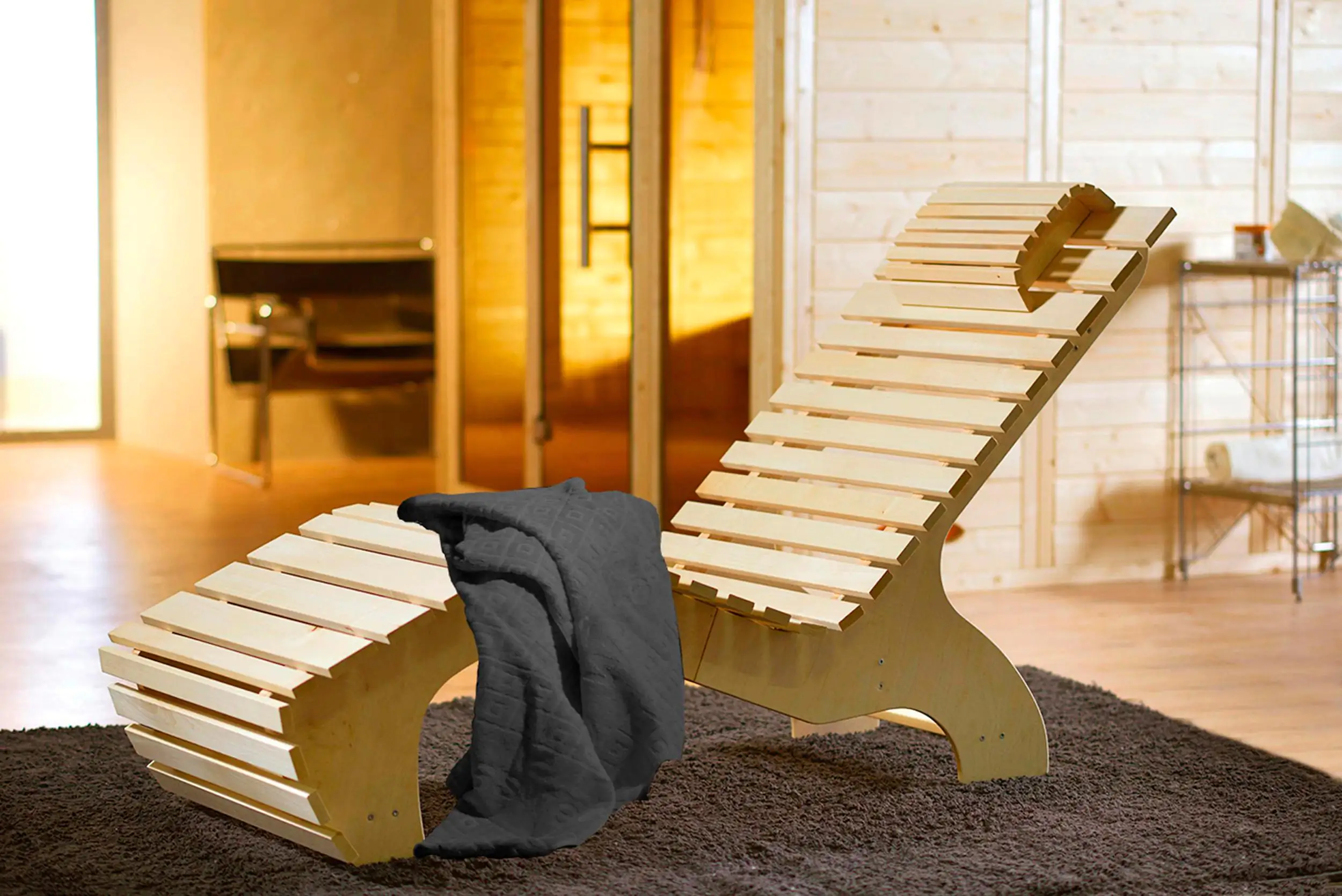 Weka Komfort-Wellnessliege inkl. Saunahandtuch