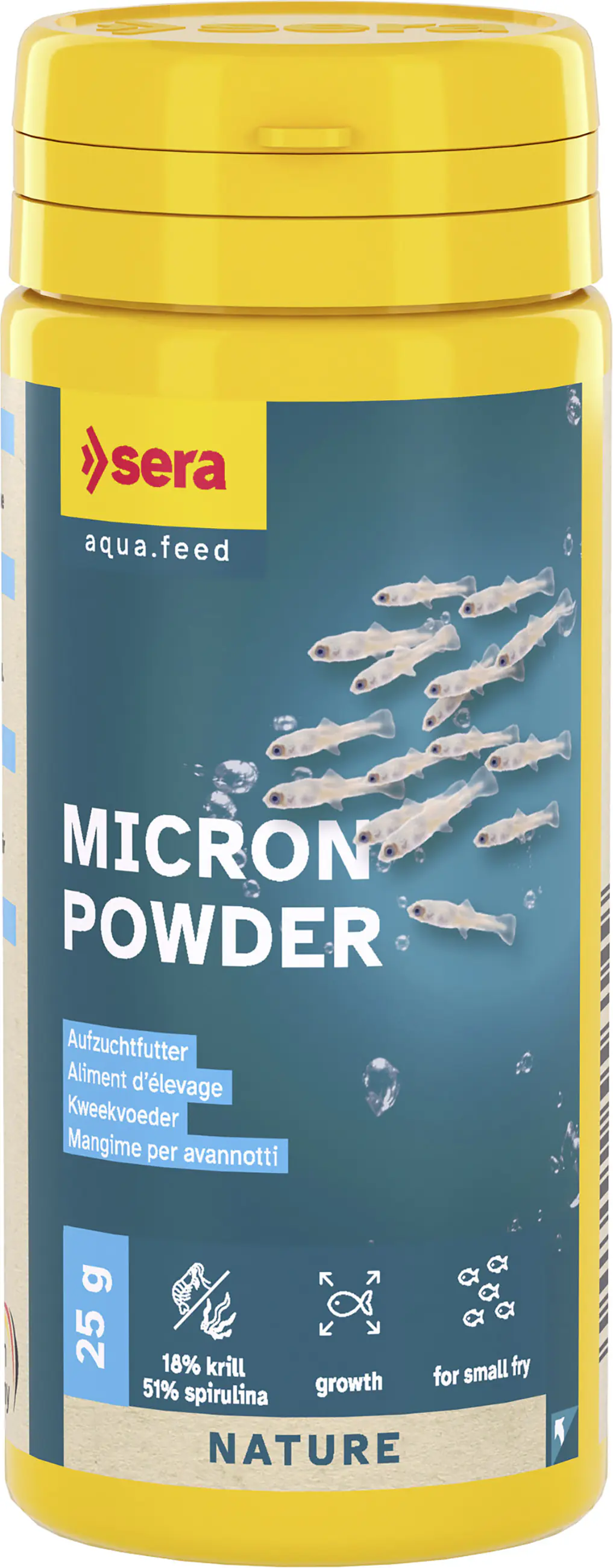 Sera Fischfutter zur Aufzucht Micron Powder 50 ml